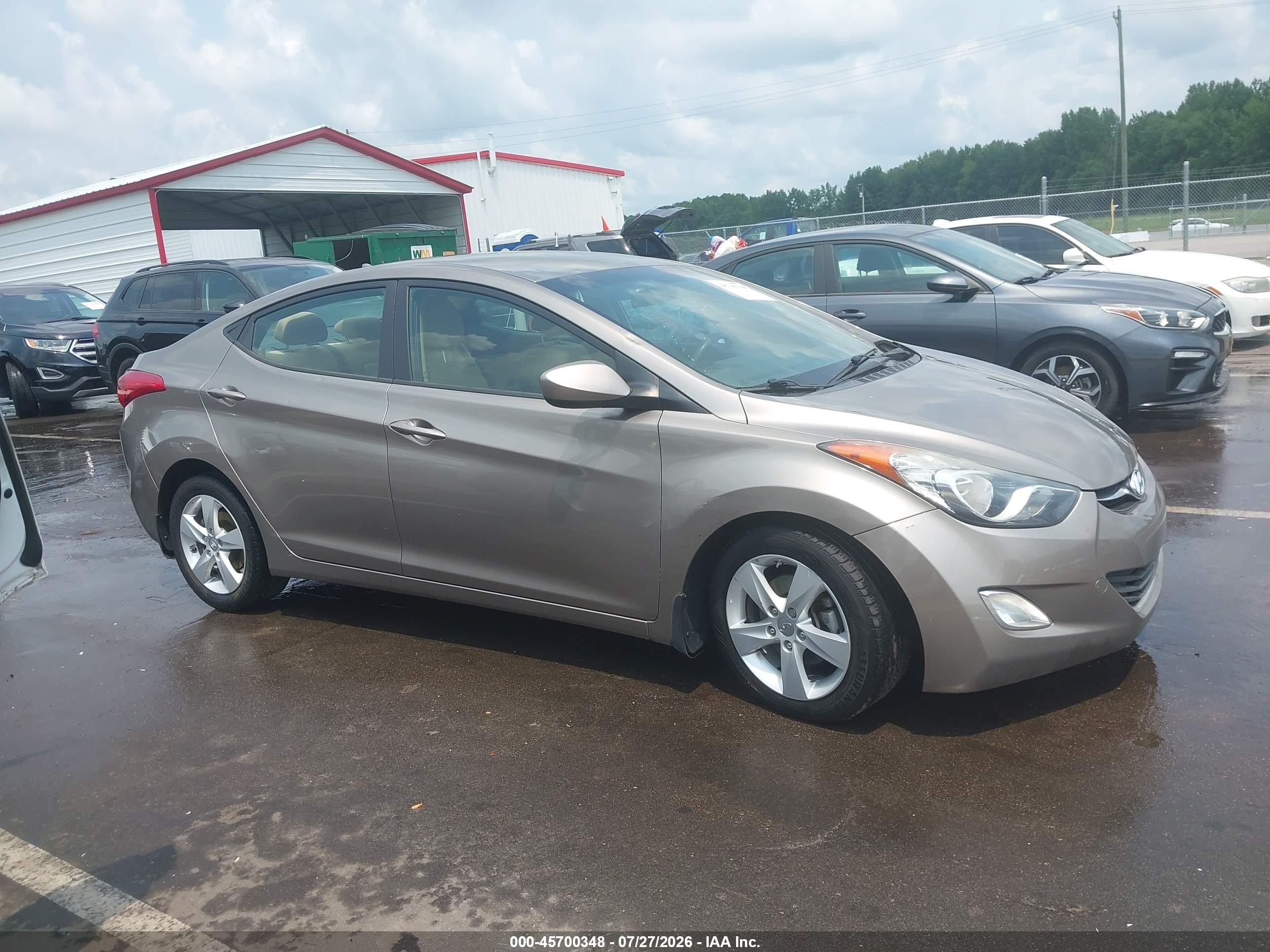 2013 Hyundai Elantra Gls Champagne vin: 5NPDH4AE4DH341762