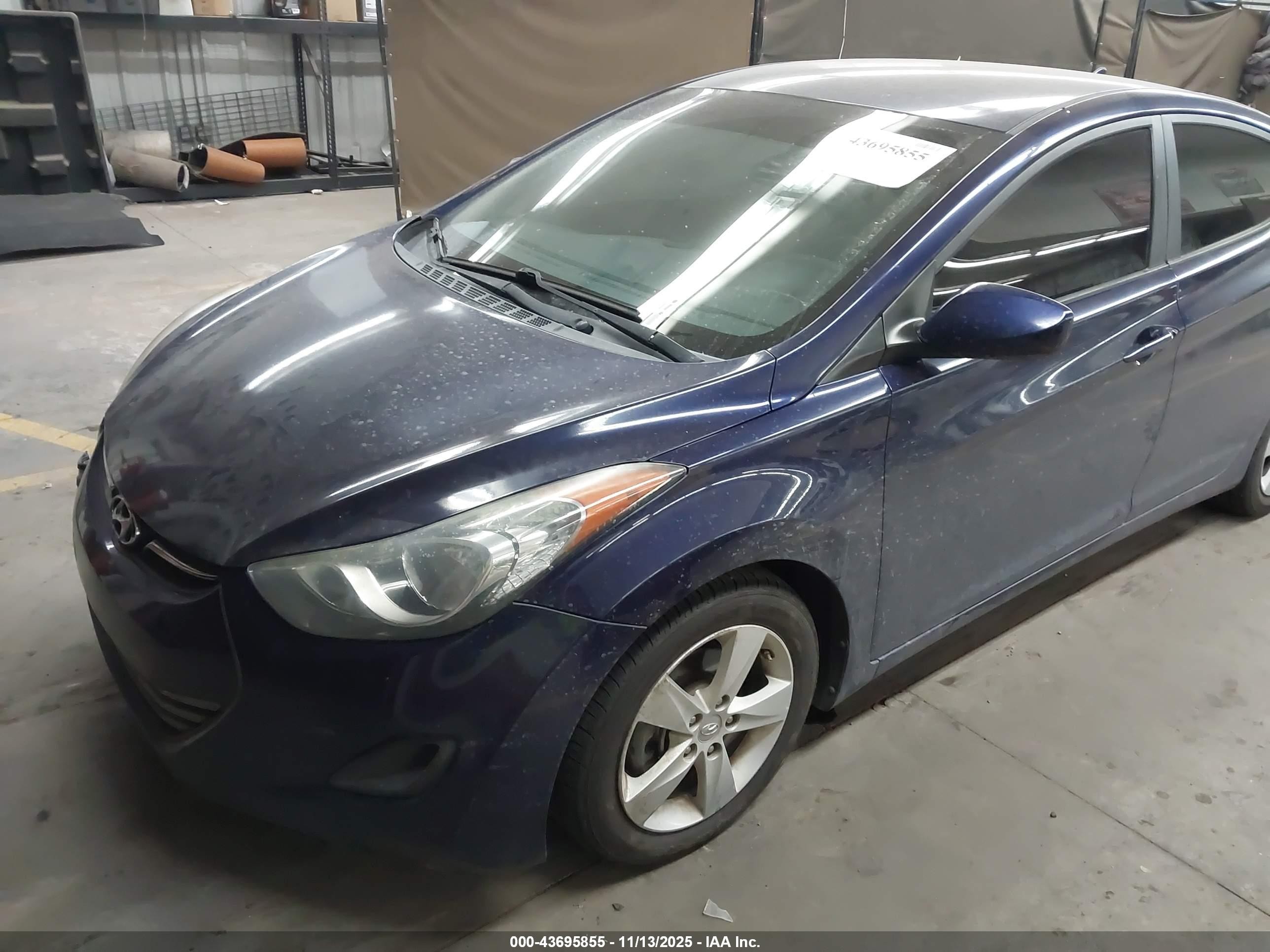 2013 Hyundai Elantra Gls Blue vin: 5NPDH4AE4DH343740