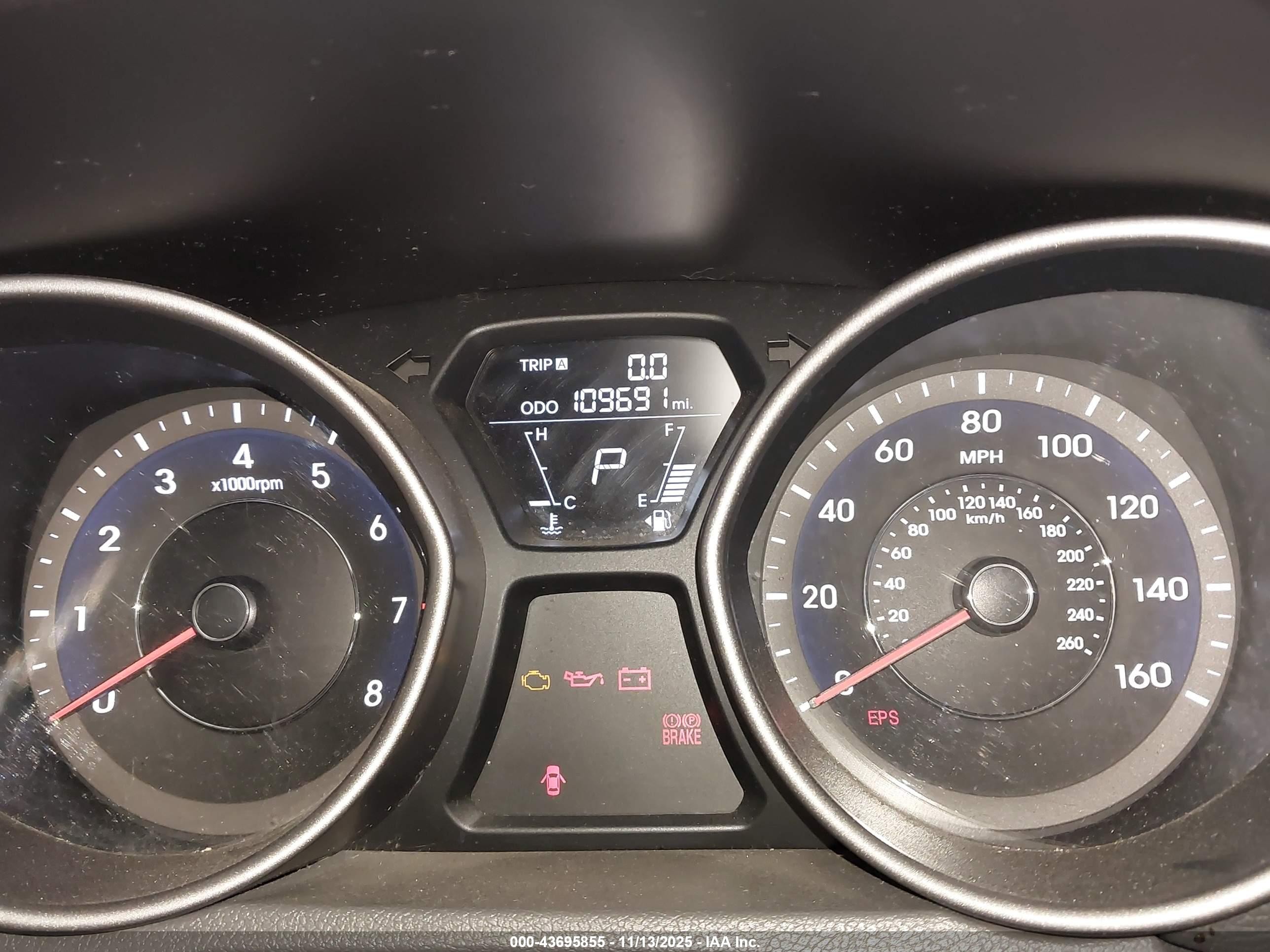 2013 Hyundai Elantra Gls Blue vin: 5NPDH4AE4DH343740