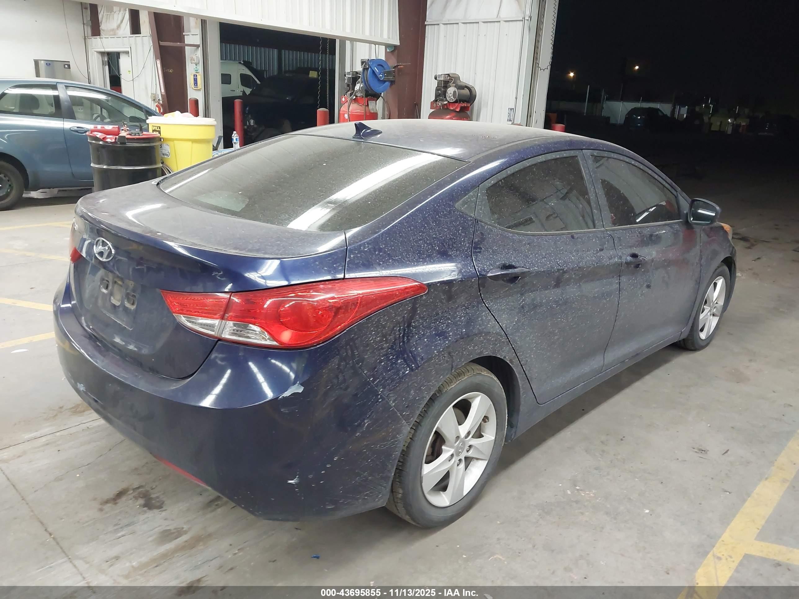 2013 Hyundai Elantra Gls Blue vin: 5NPDH4AE4DH343740