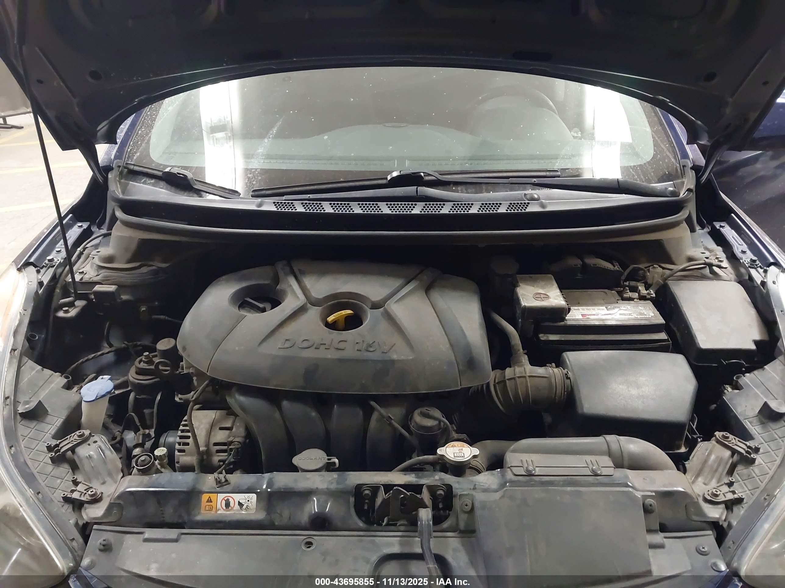 2013 Hyundai Elantra Gls Blue vin: 5NPDH4AE4DH343740