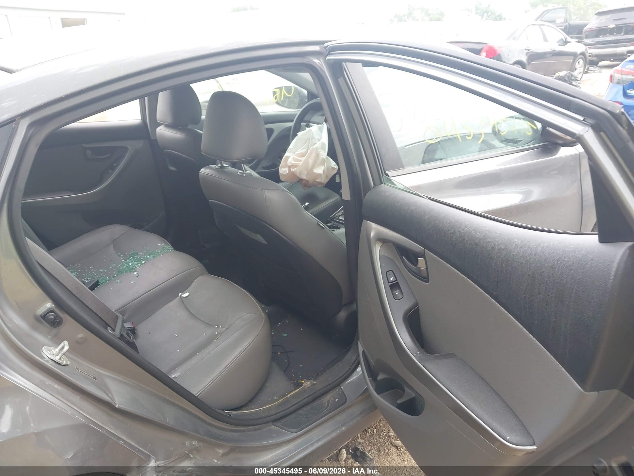 2013 Hyundai Elantra Limited Gray vin: 5NPDH4AE4DH345827