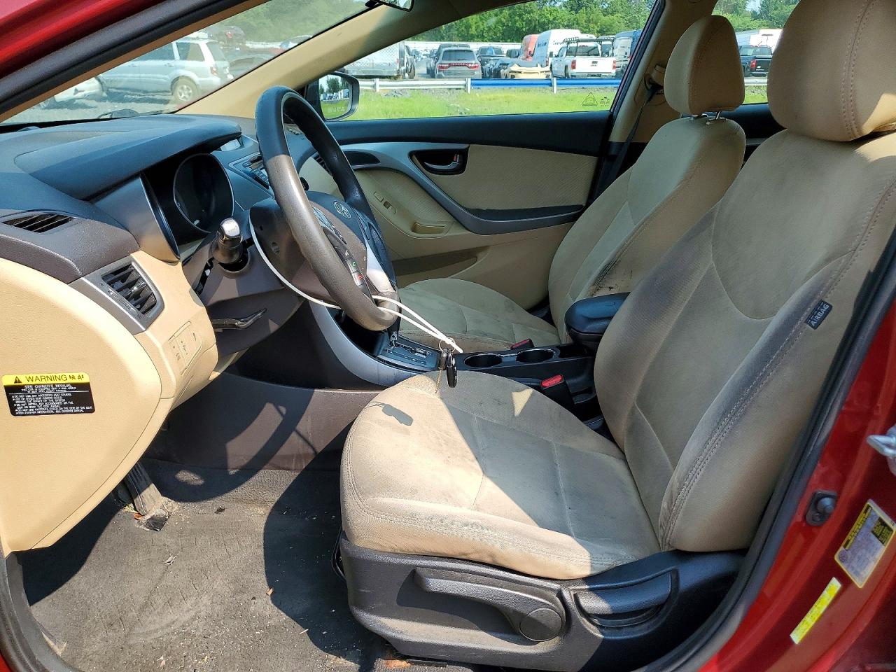 2013 Hyundai Elantra Gls Red vin: 5NPDH4AE4DH347058