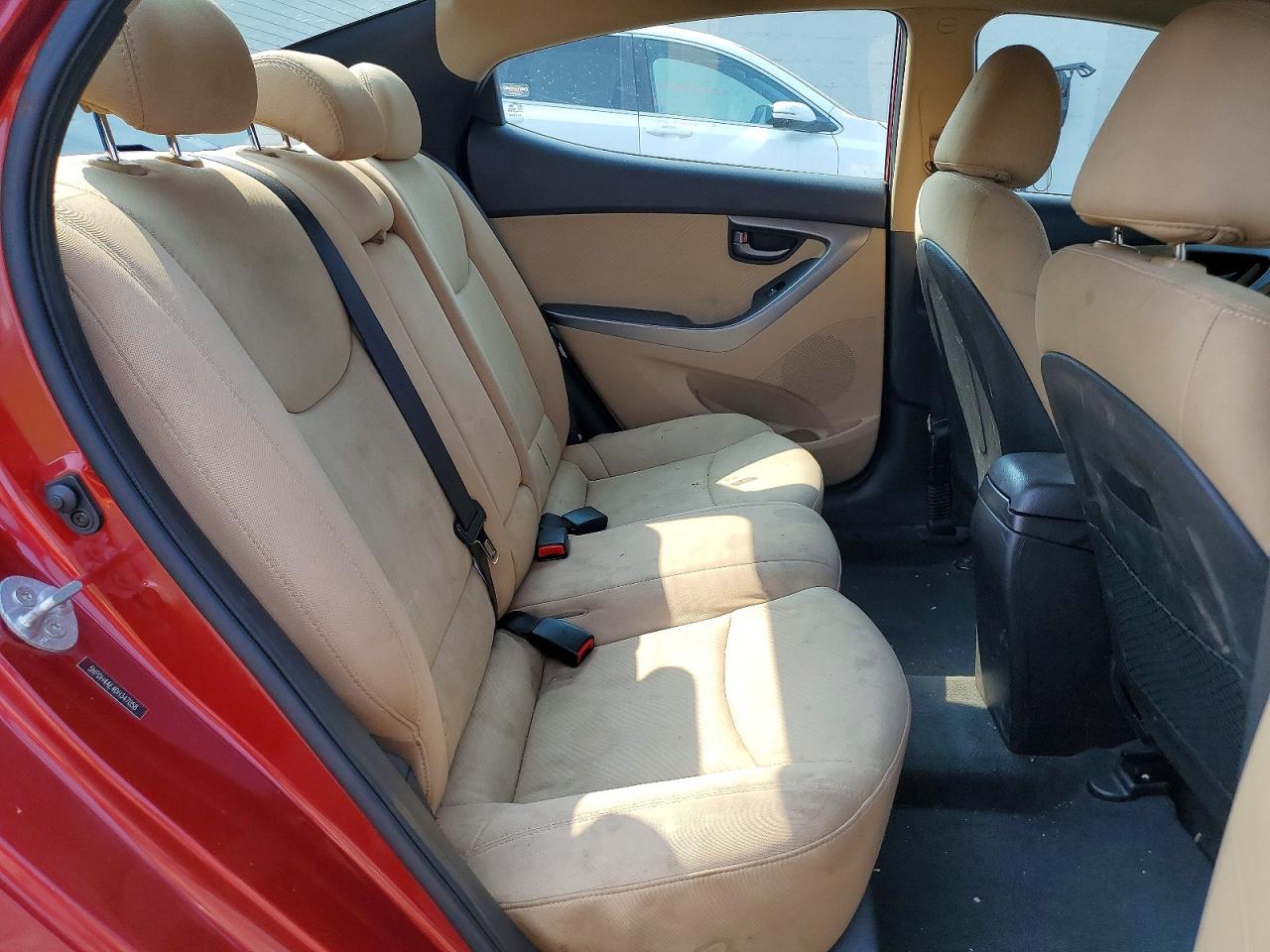 2013 Hyundai Elantra Gls Red vin: 5NPDH4AE4DH347058
