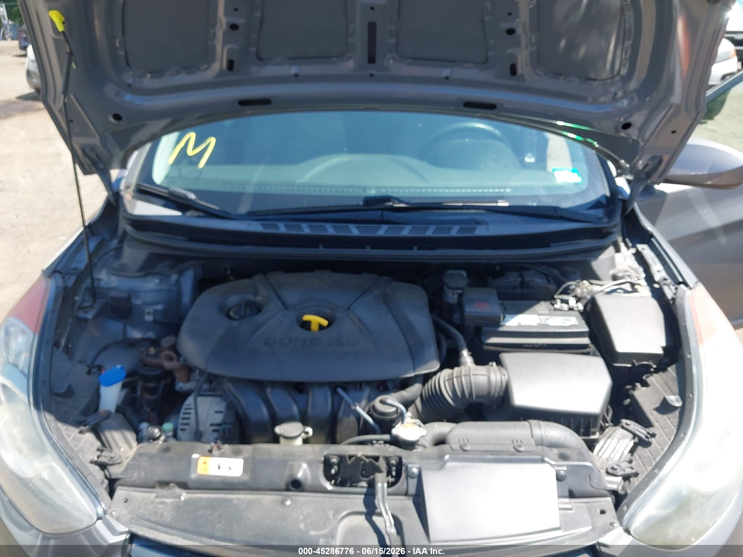 2013 Hyundai Elantra Gls Gray vin: 5NPDH4AE4DH348856