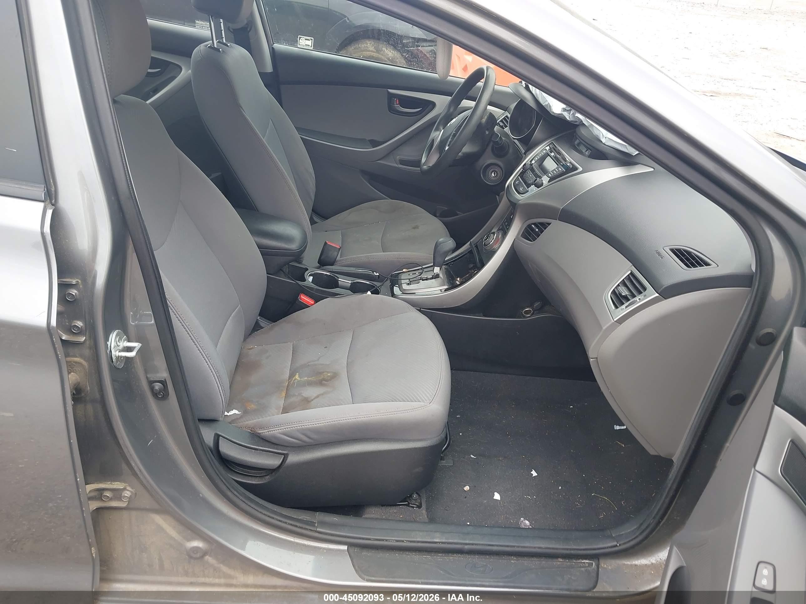 2013 Hyundai Elantra Gls Gray vin: 5NPDH4AE4DH353507