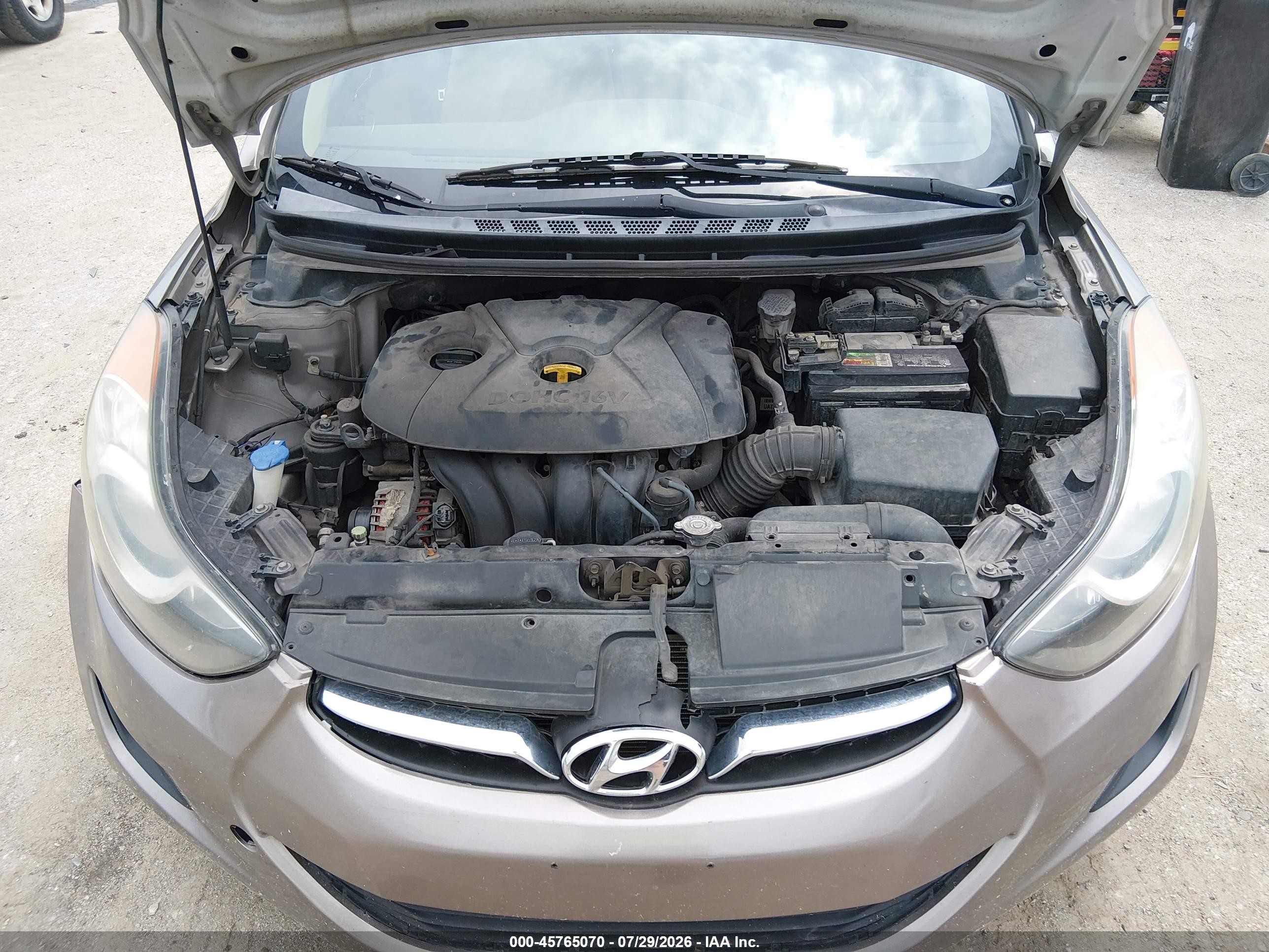 2013 Hyundai Elantra Gls Brown vin: 5NPDH4AE4DH368539