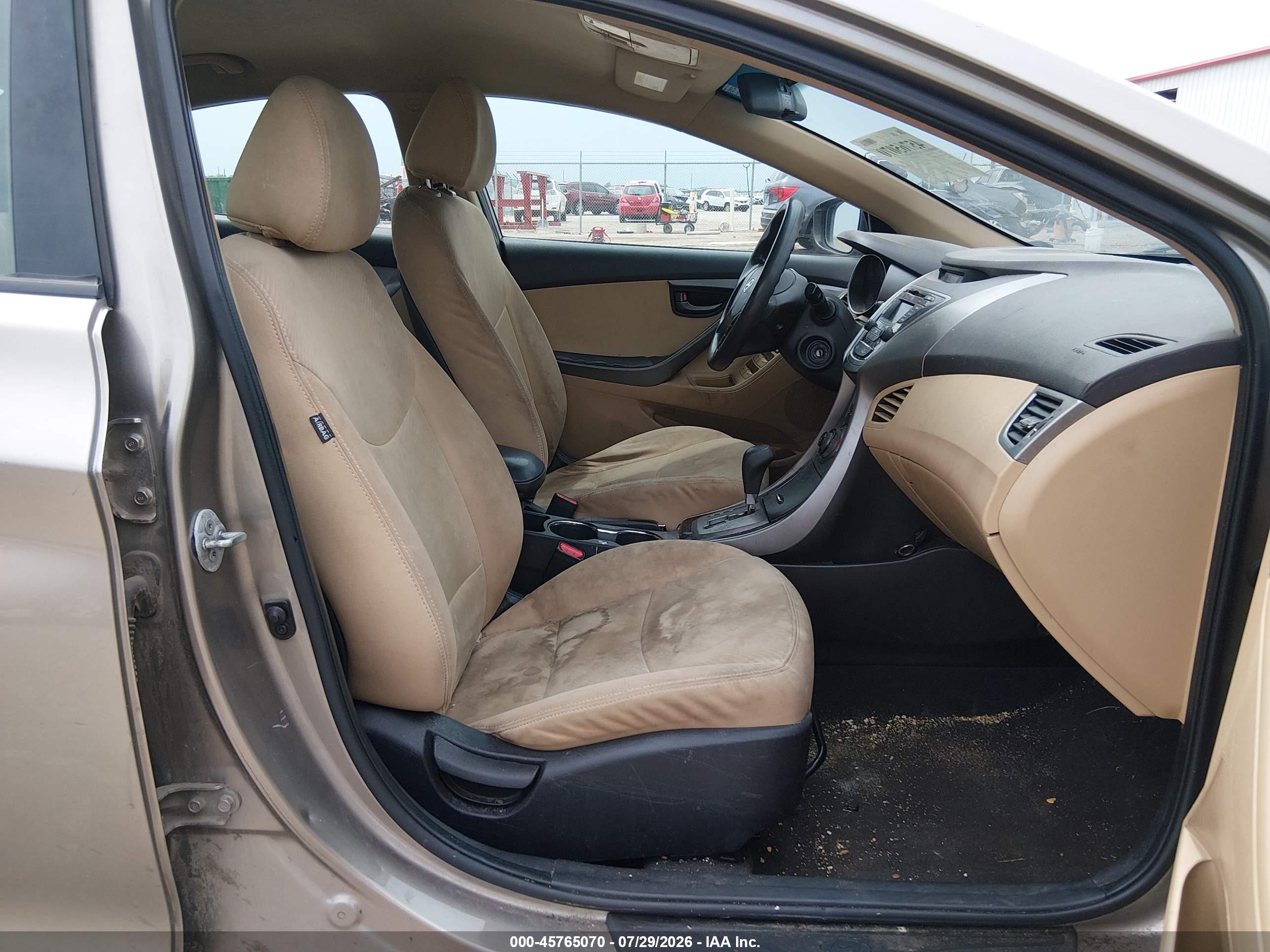 2013 Hyundai Elantra Gls Brown vin: 5NPDH4AE4DH368539