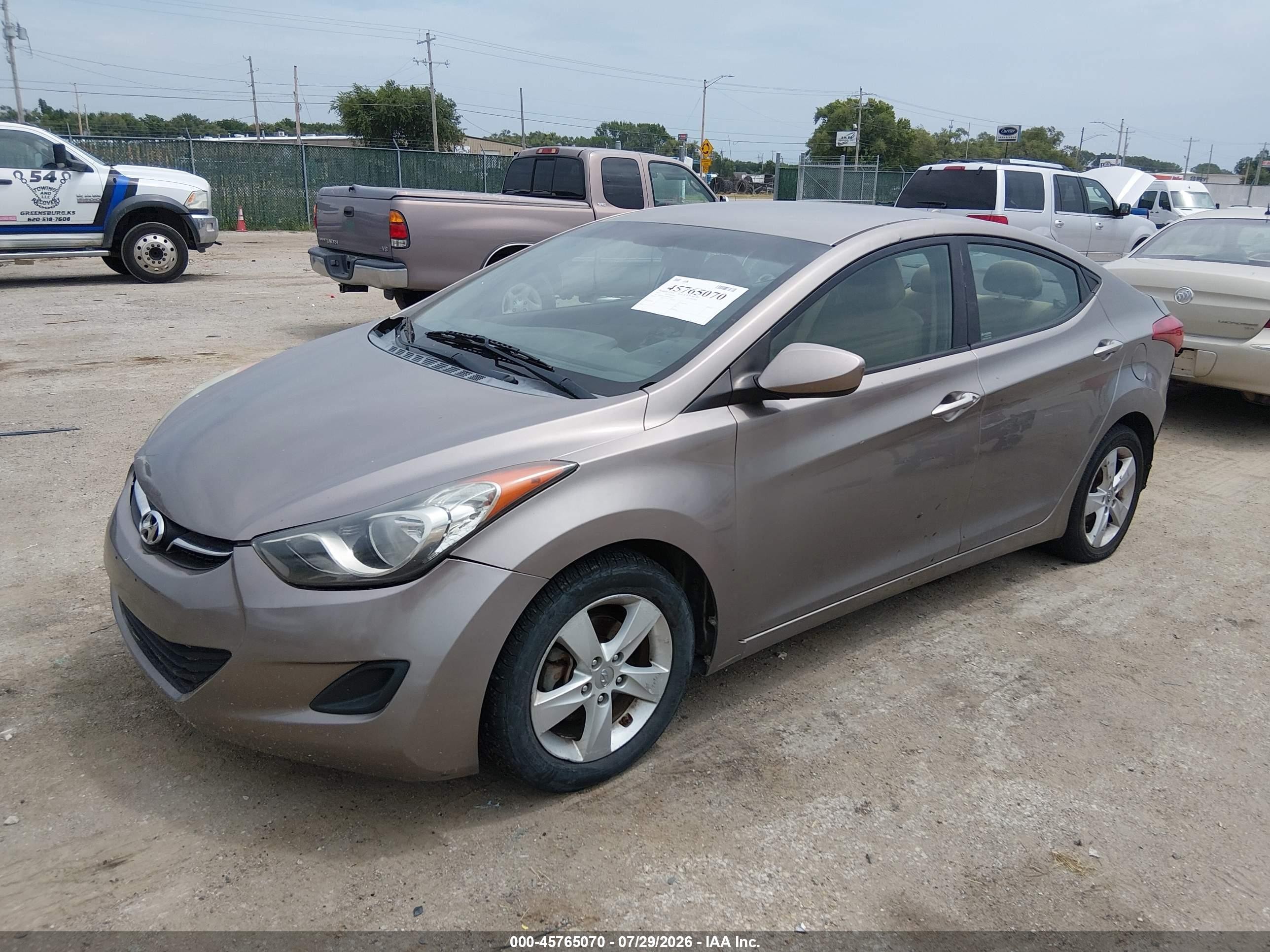 2013 Hyundai Elantra Gls Brown vin: 5NPDH4AE4DH368539