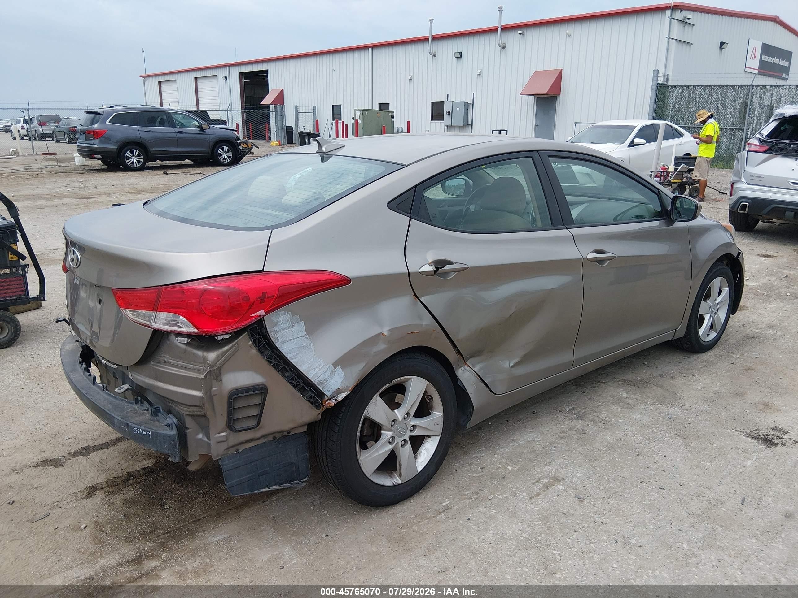 2013 Hyundai Elantra Gls Brown vin: 5NPDH4AE4DH368539