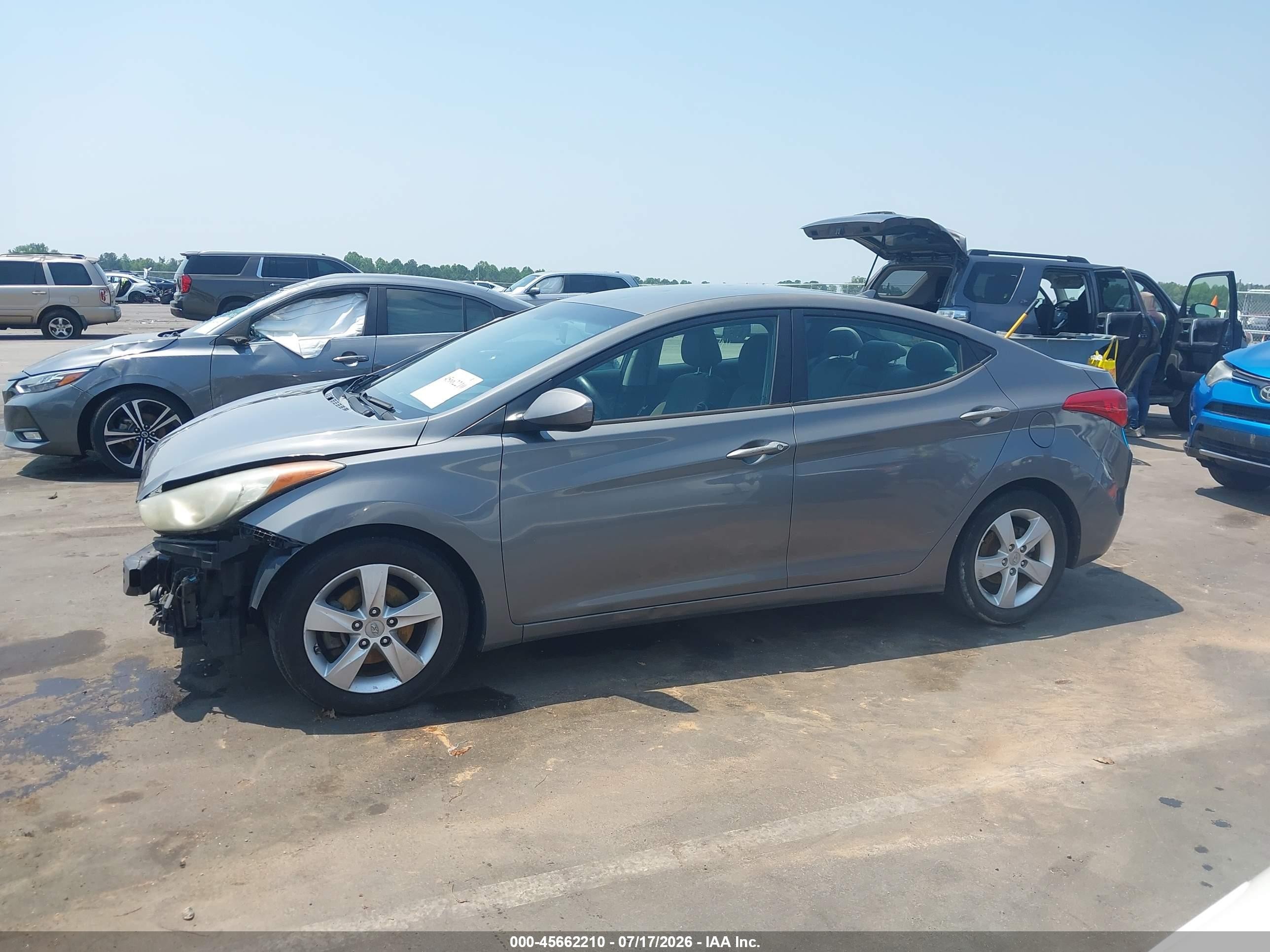 2013 Hyundai Elantra Gls Silver vin: 5NPDH4AE4DH369268