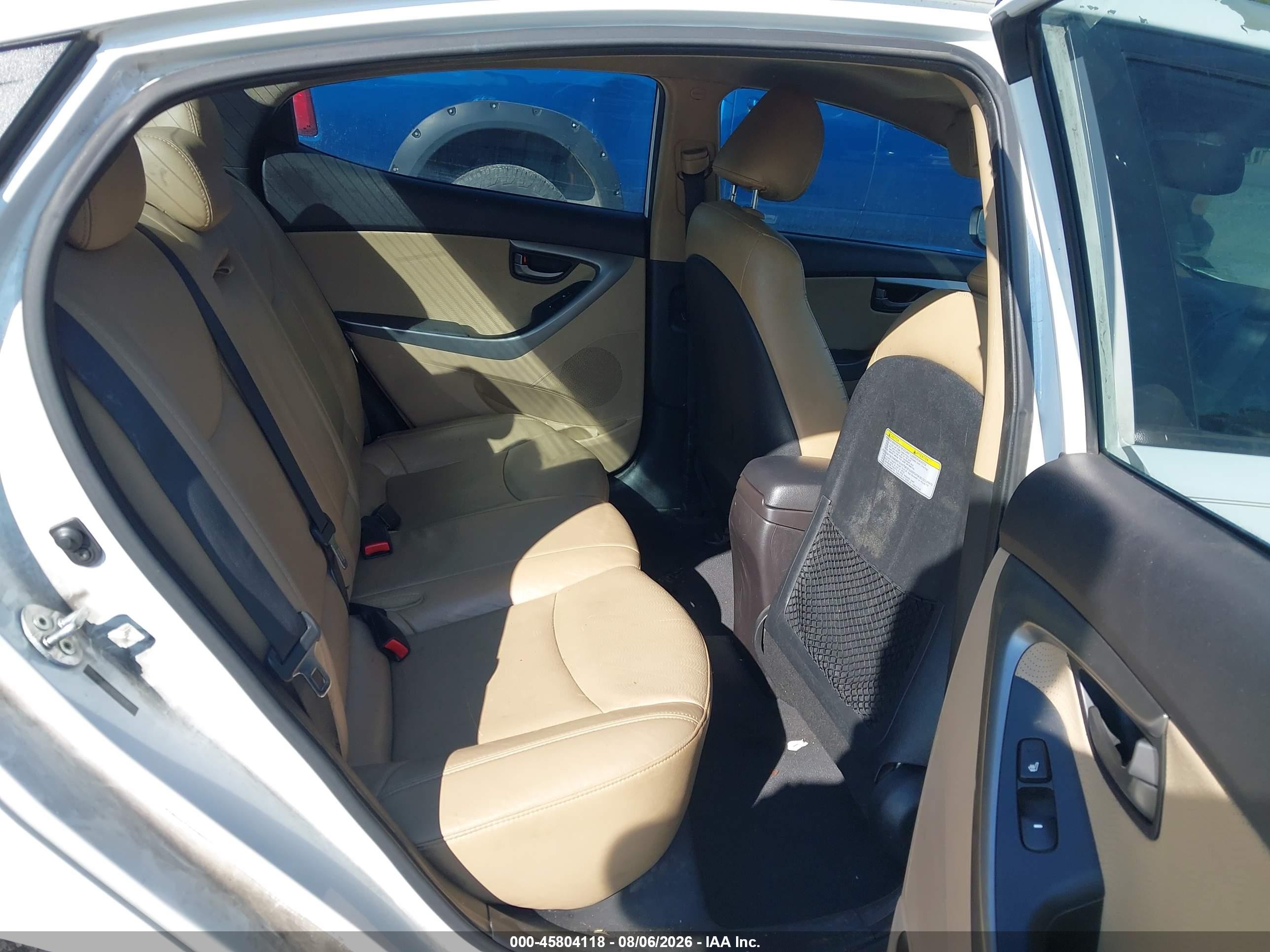 2013 Hyundai Elantra Limited White vin: 5NPDH4AE4DH374082