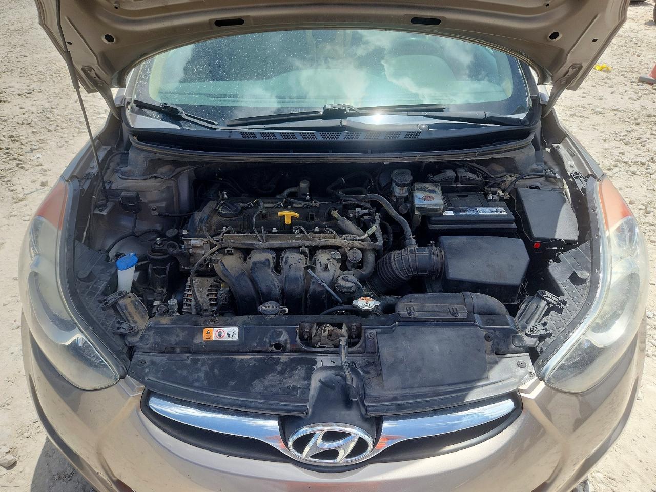 2013 Hyundai Elantra Gls Желто-коричневый vin: 5NPDH4AE4DH375247