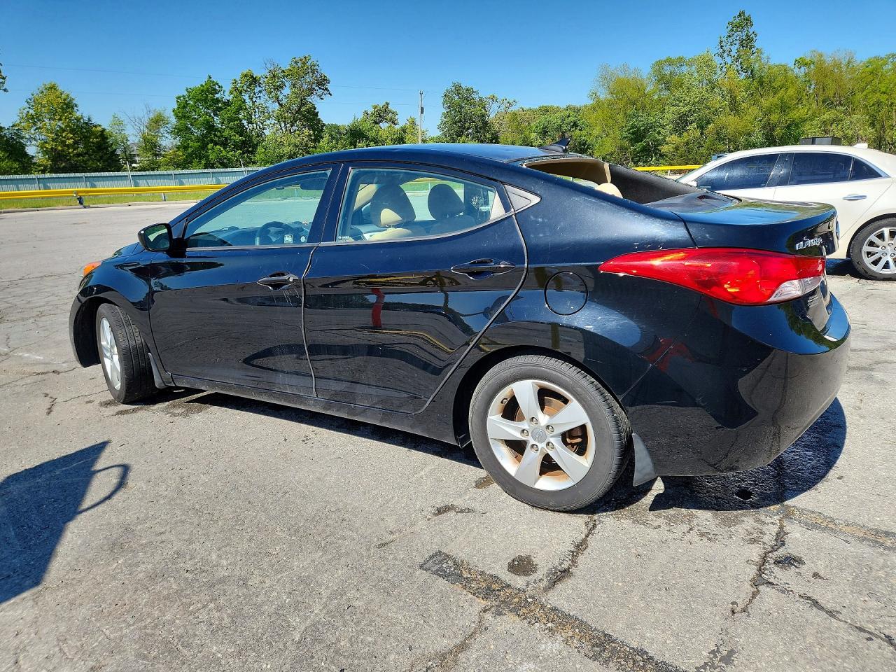 2013 Hyundai Elantra Gls Black vin: 5NPDH4AE4DH381159