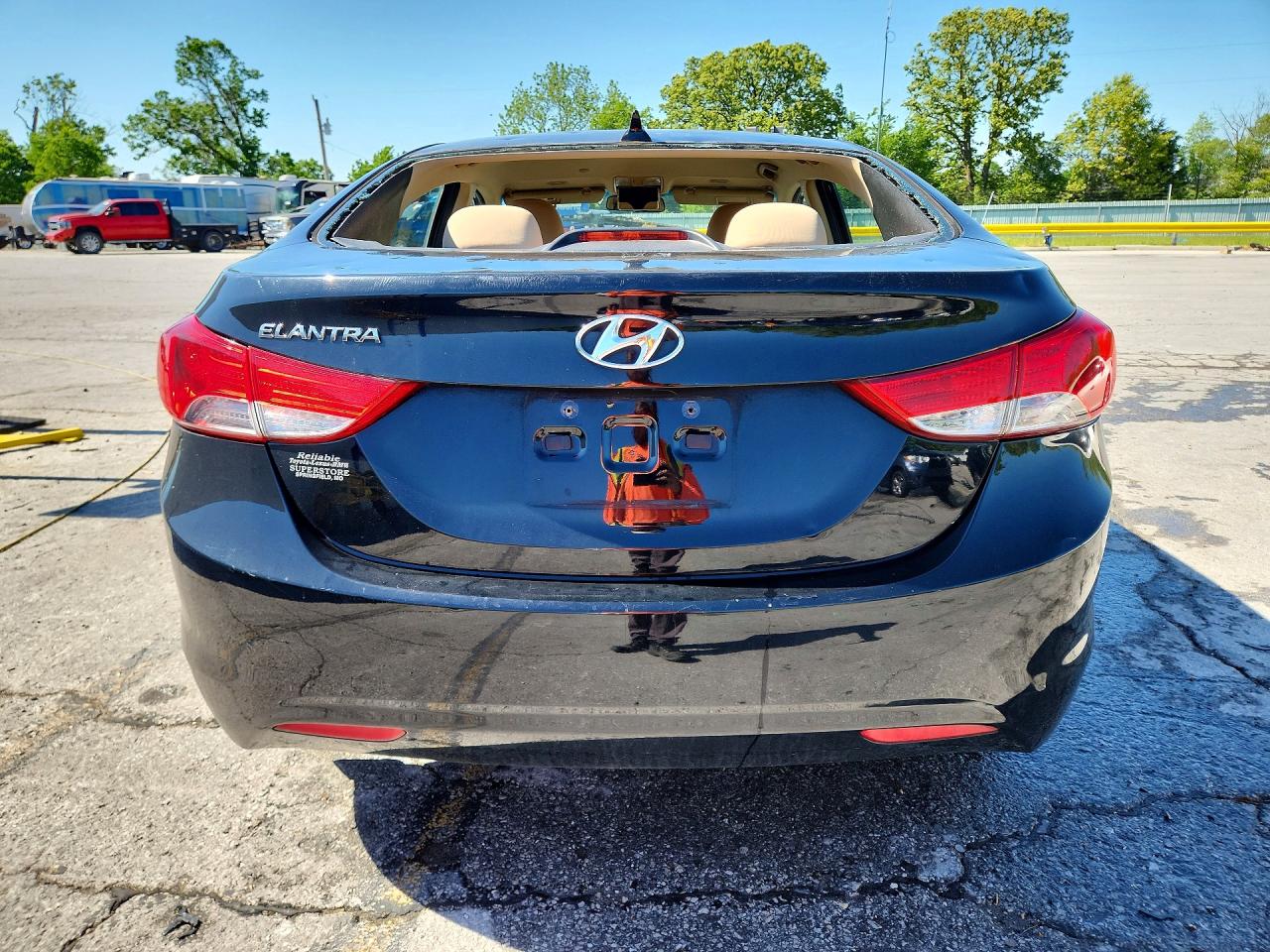 2013 Hyundai Elantra Gls Black vin: 5NPDH4AE4DH381159