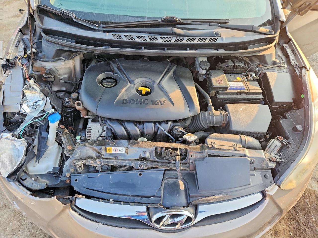 2013 Hyundai Elantra Gls Серебряный vin: 5NPDH4AE4DH382893