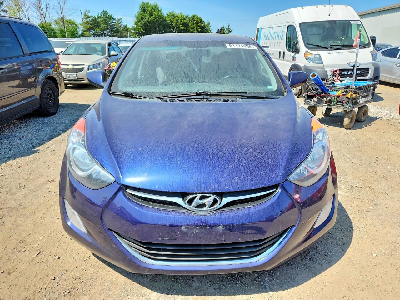 2013 Hyundai Elantra Gls Blue vin: 5NPDH4AE4DH383011