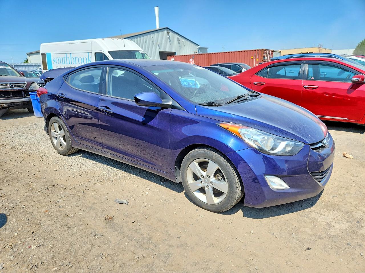 2013 Hyundai Elantra Gls Blue vin: 5NPDH4AE4DH383011