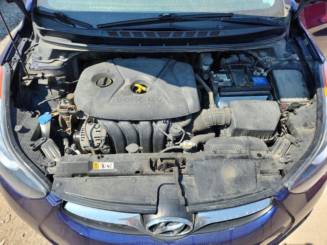 2013 Hyundai Elantra Gls Blue vin: 5NPDH4AE4DH383011