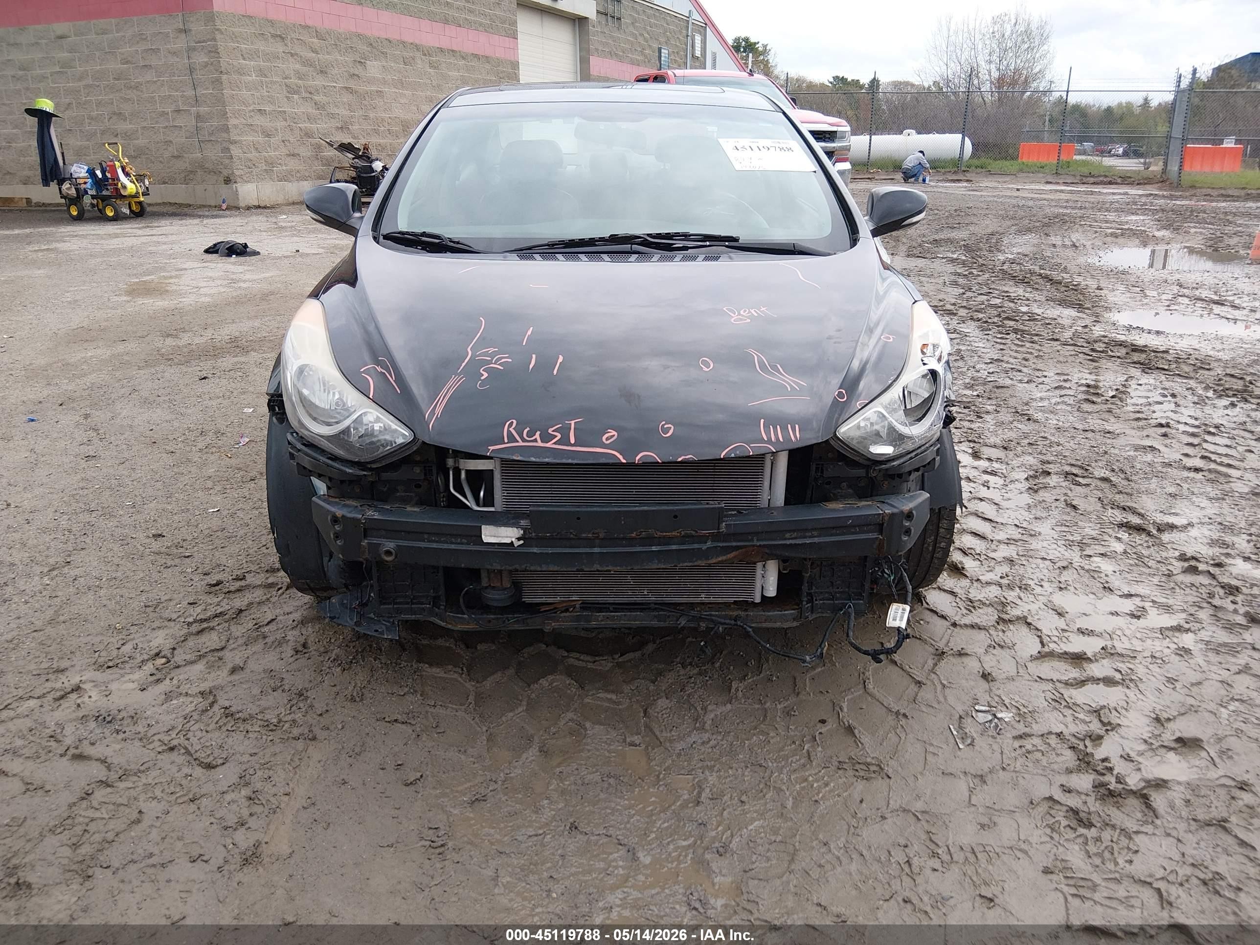 2013 Hyundai Elantra Limited Black vin: 5NPDH4AE4DH386300