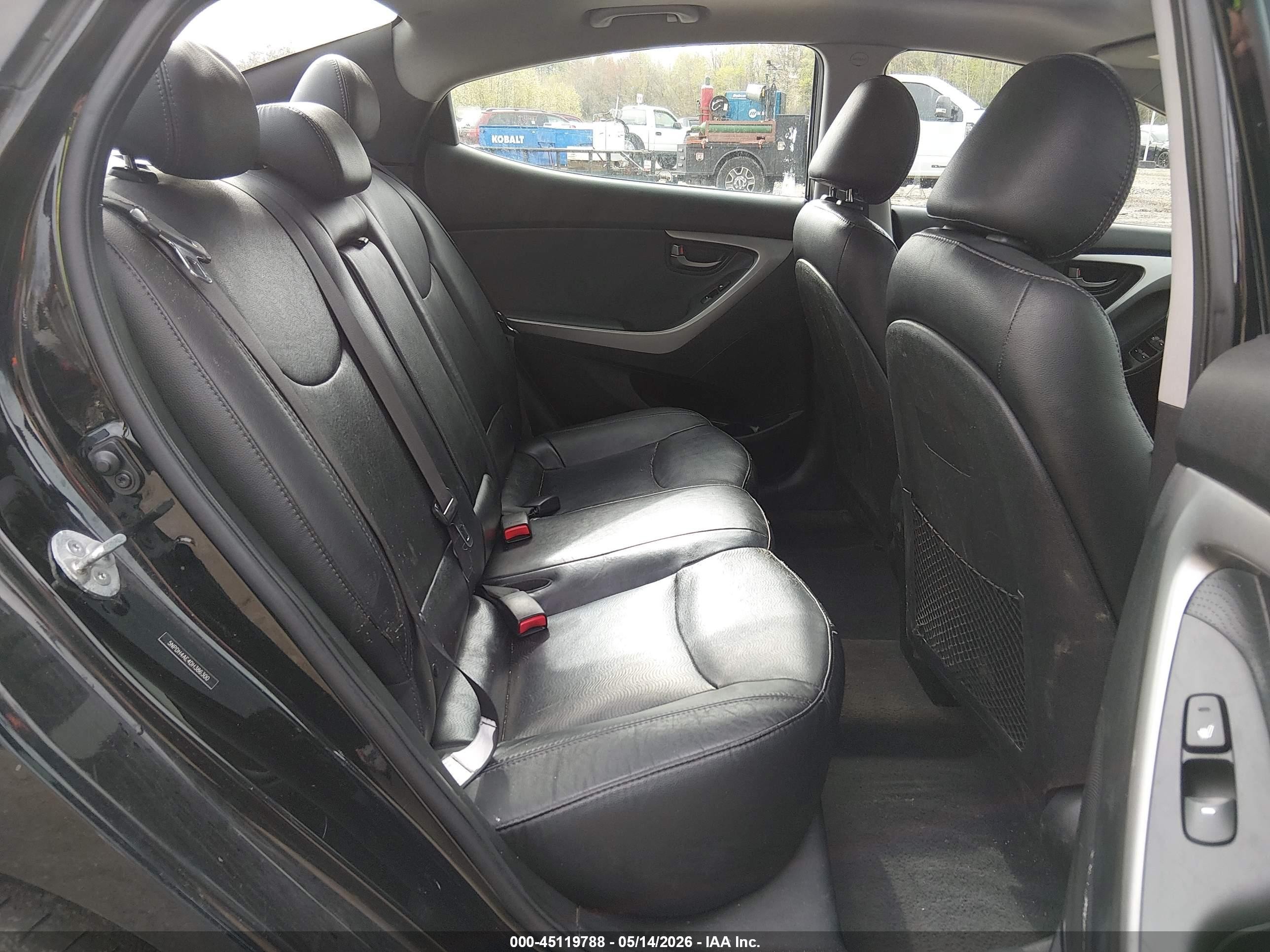 2013 Hyundai Elantra Limited Black vin: 5NPDH4AE4DH386300