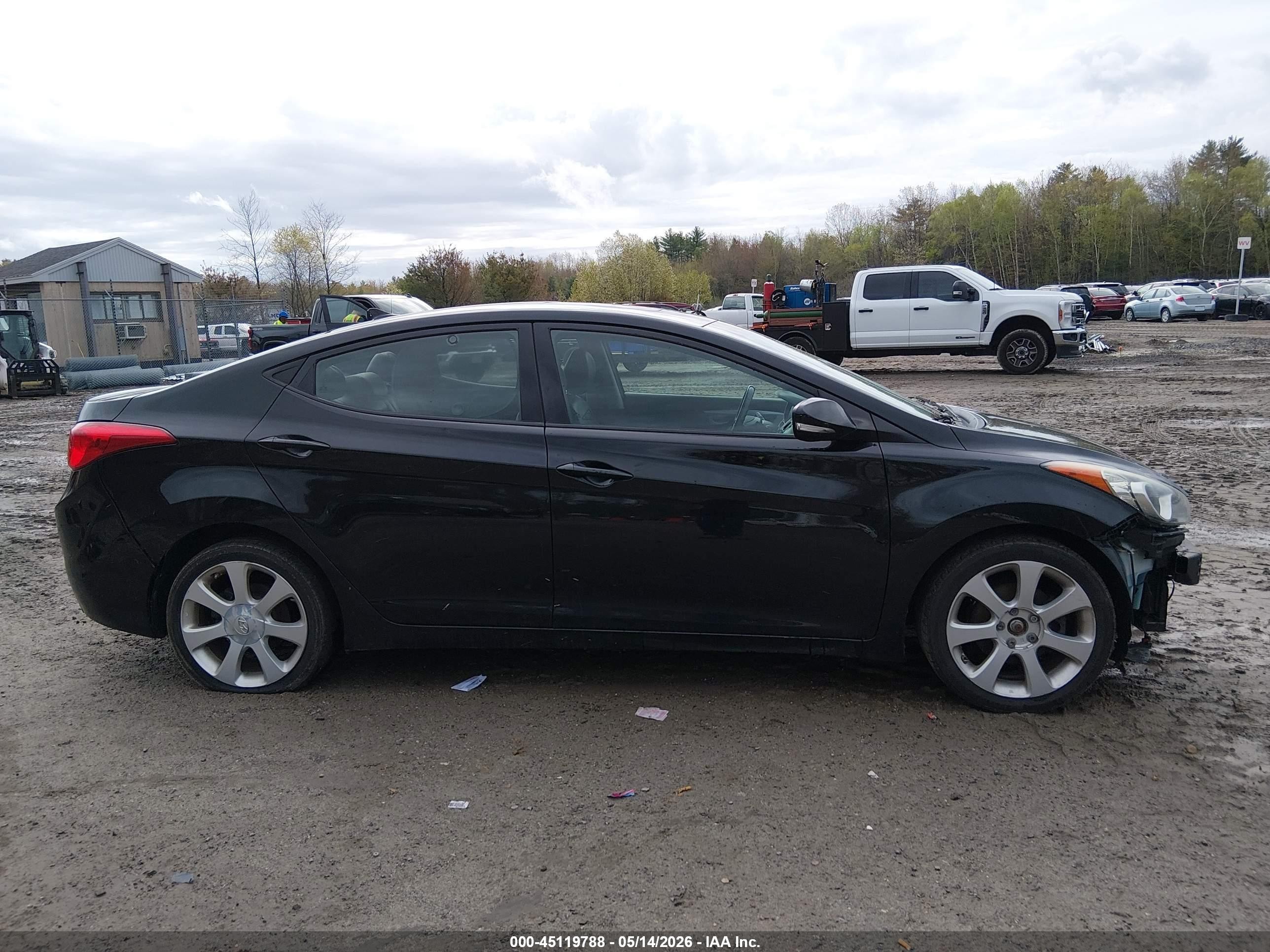 2013 Hyundai Elantra Limited Black vin: 5NPDH4AE4DH386300