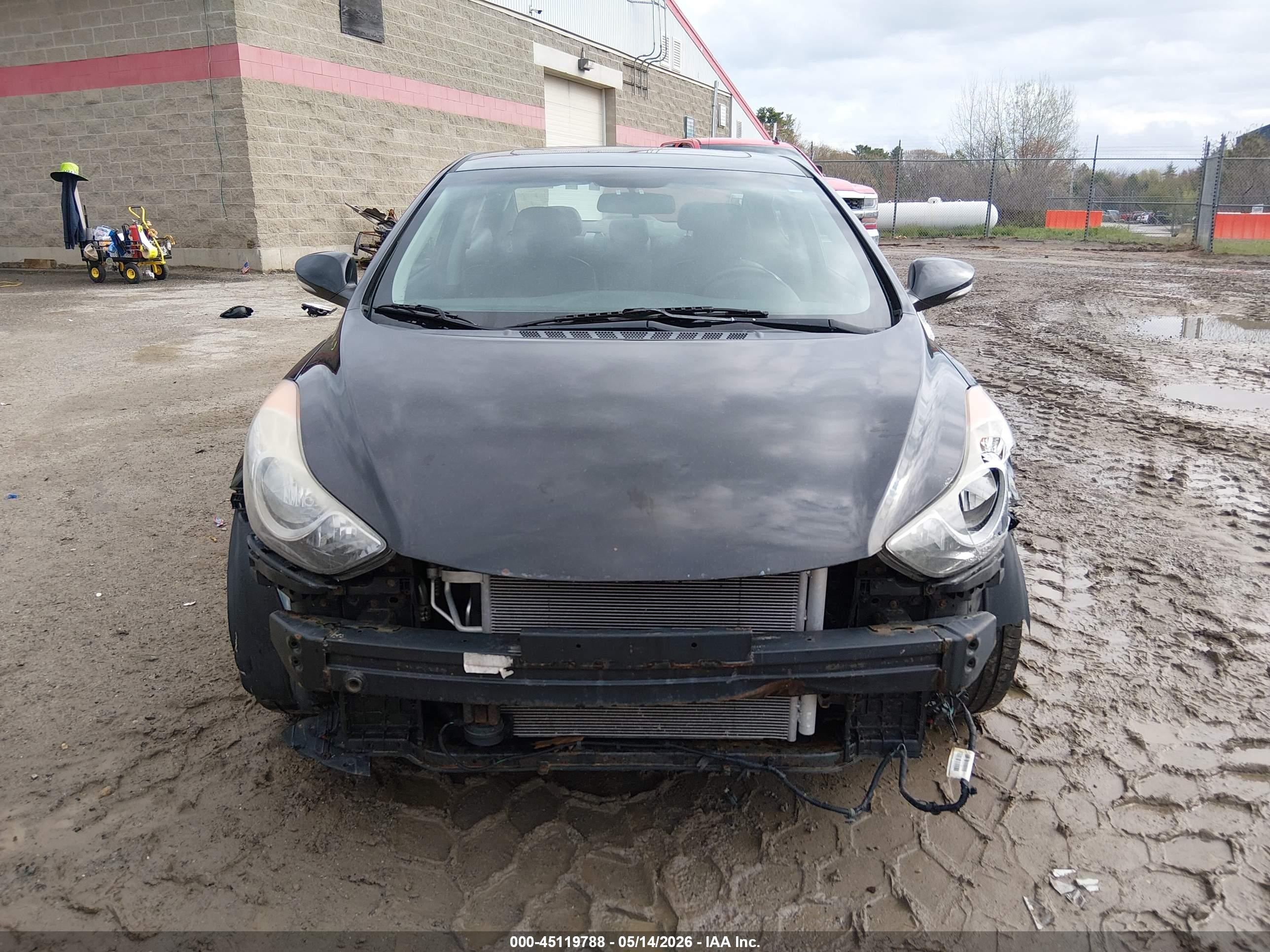 2013 Hyundai Elantra Limited Black vin: 5NPDH4AE4DH386300