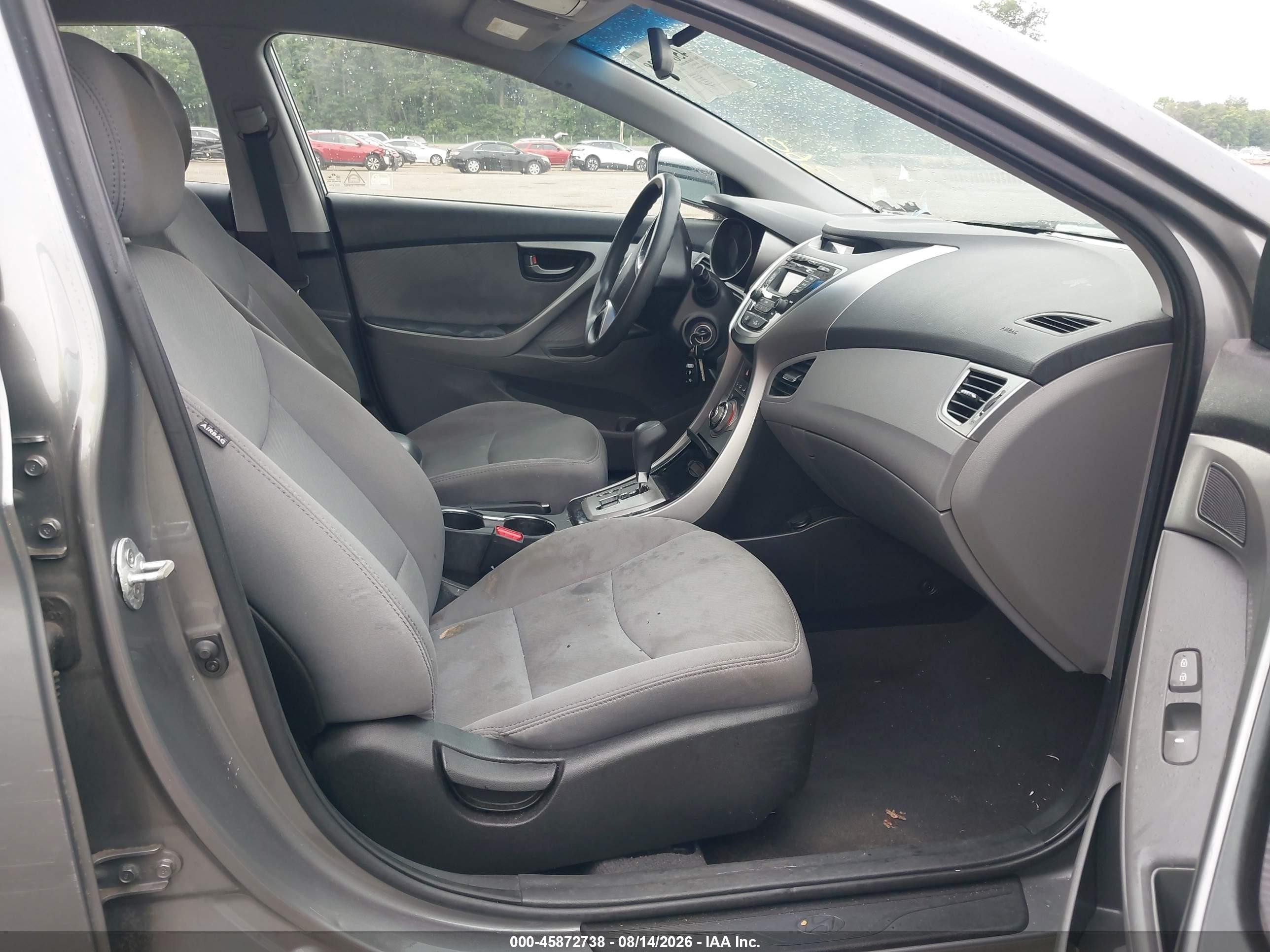 2013 Hyundai Elantra Gls Gray vin: 5NPDH4AE4DH390816