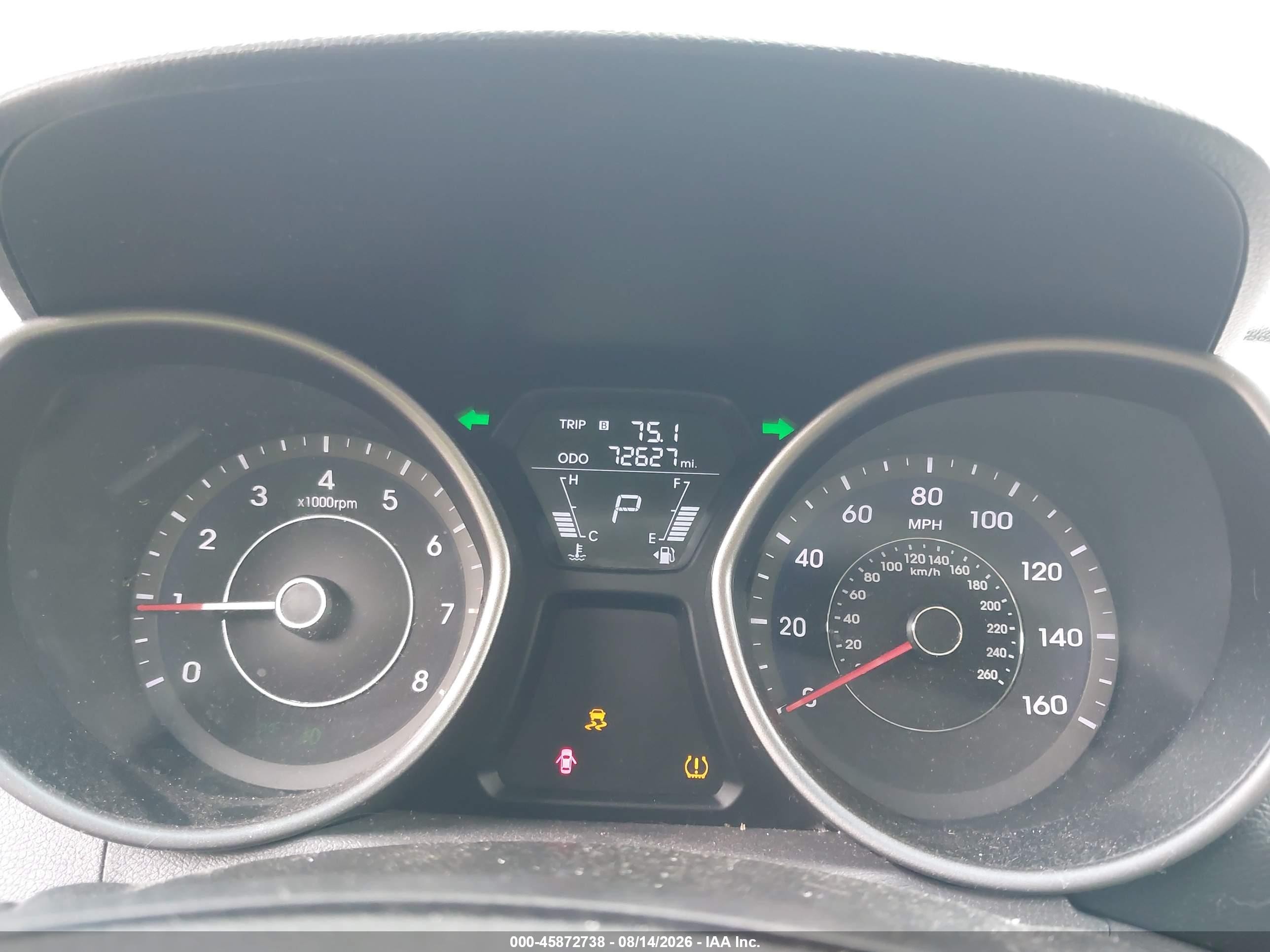 2013 Hyundai Elantra Gls Gray vin: 5NPDH4AE4DH390816