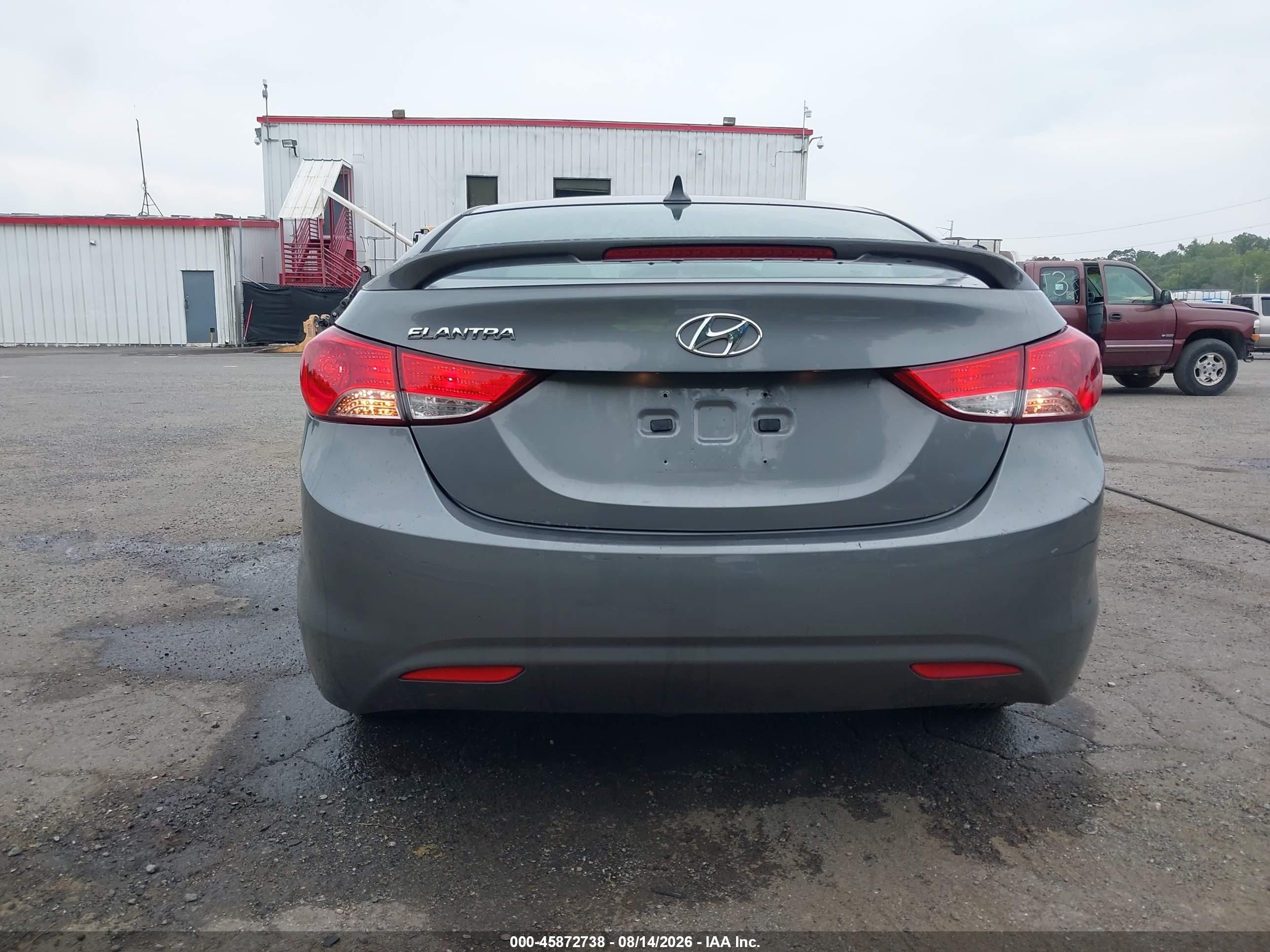 2013 Hyundai Elantra Gls Gray vin: 5NPDH4AE4DH390816