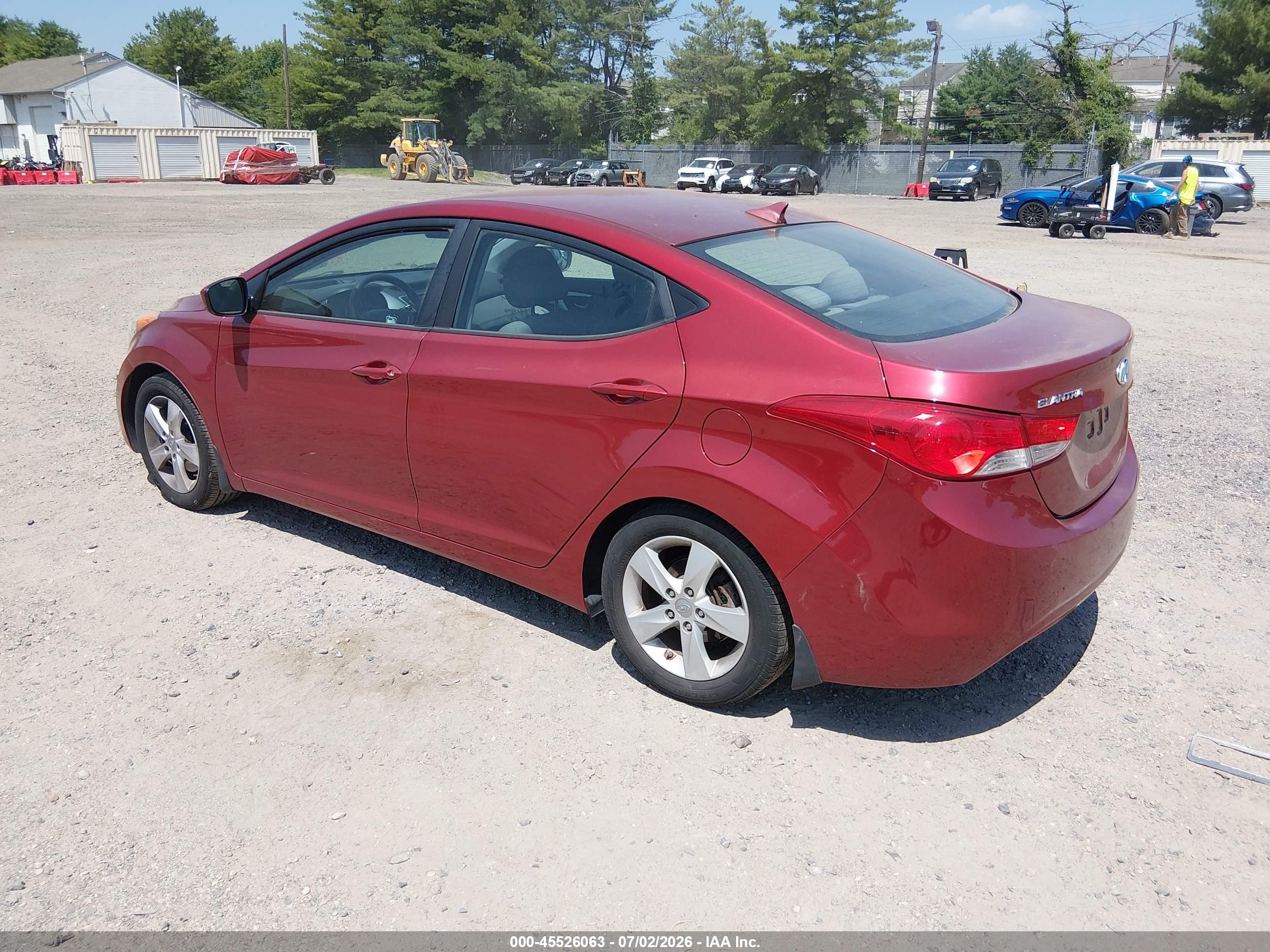 2013 Hyundai Elantra Gls Красный vin: 5NPDH4AE4DH393344