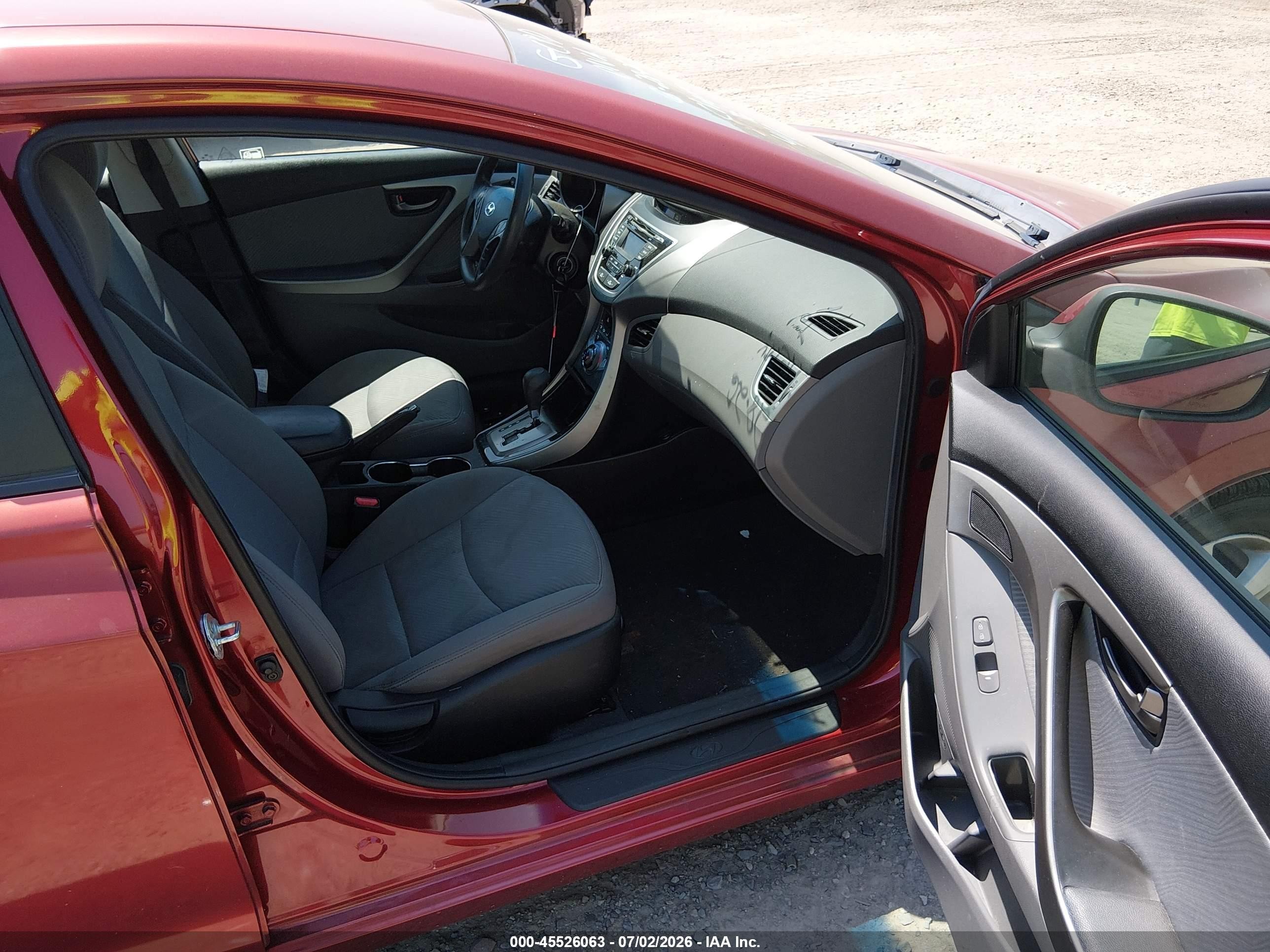 2013 Hyundai Elantra Gls Красный vin: 5NPDH4AE4DH393344