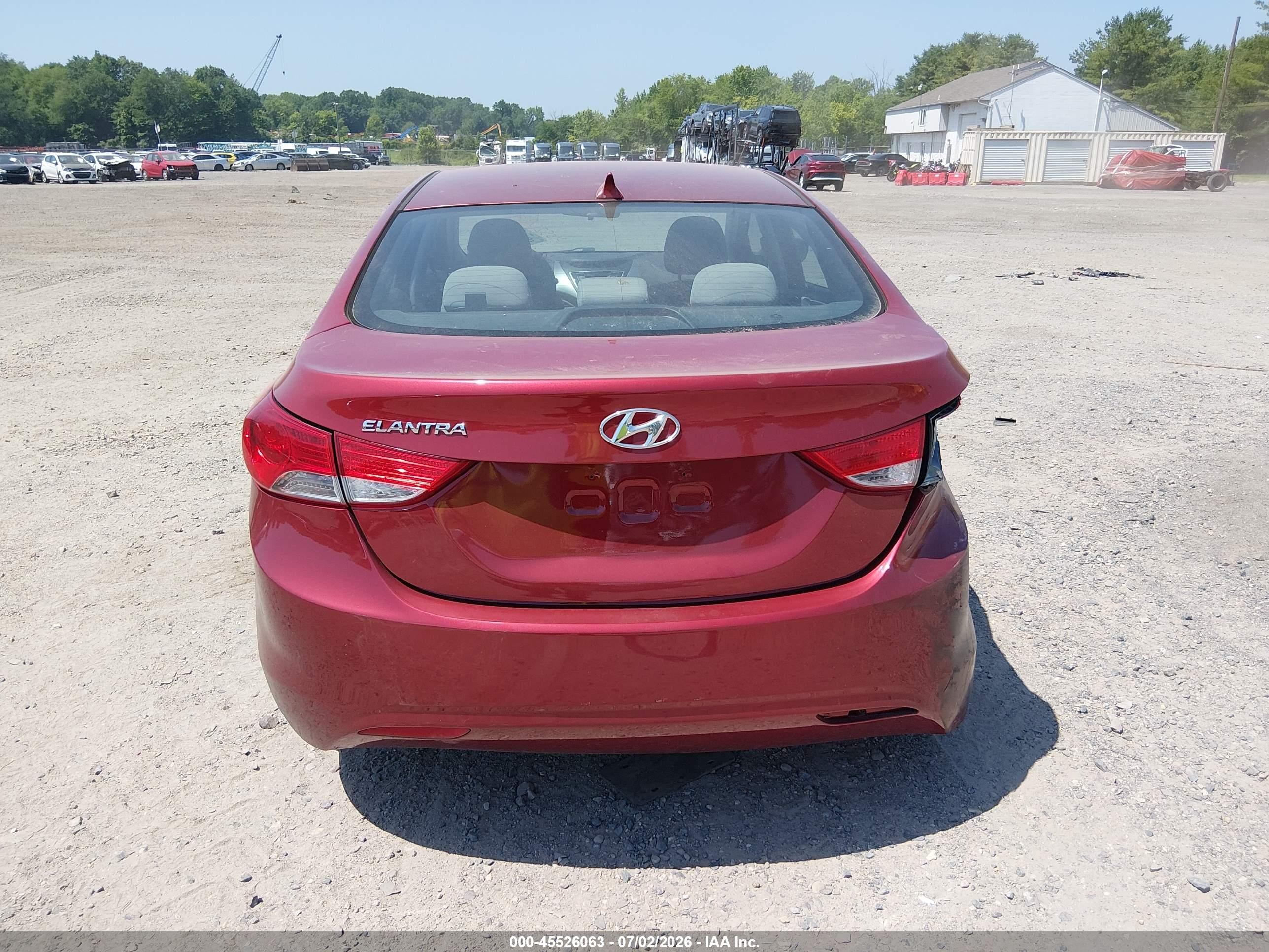 2013 Hyundai Elantra Gls Красный vin: 5NPDH4AE4DH393344