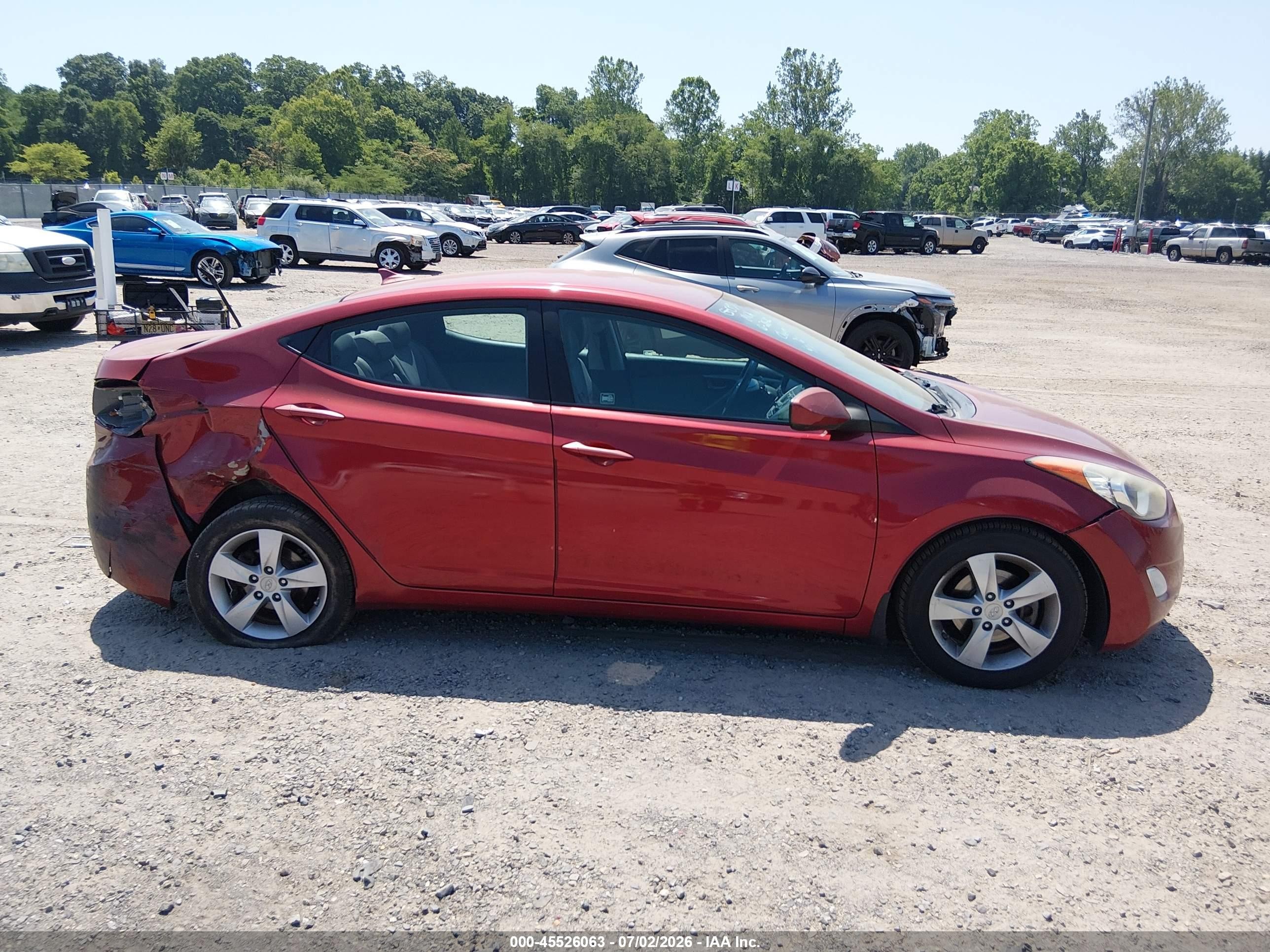 2013 Hyundai Elantra Gls Красный vin: 5NPDH4AE4DH393344