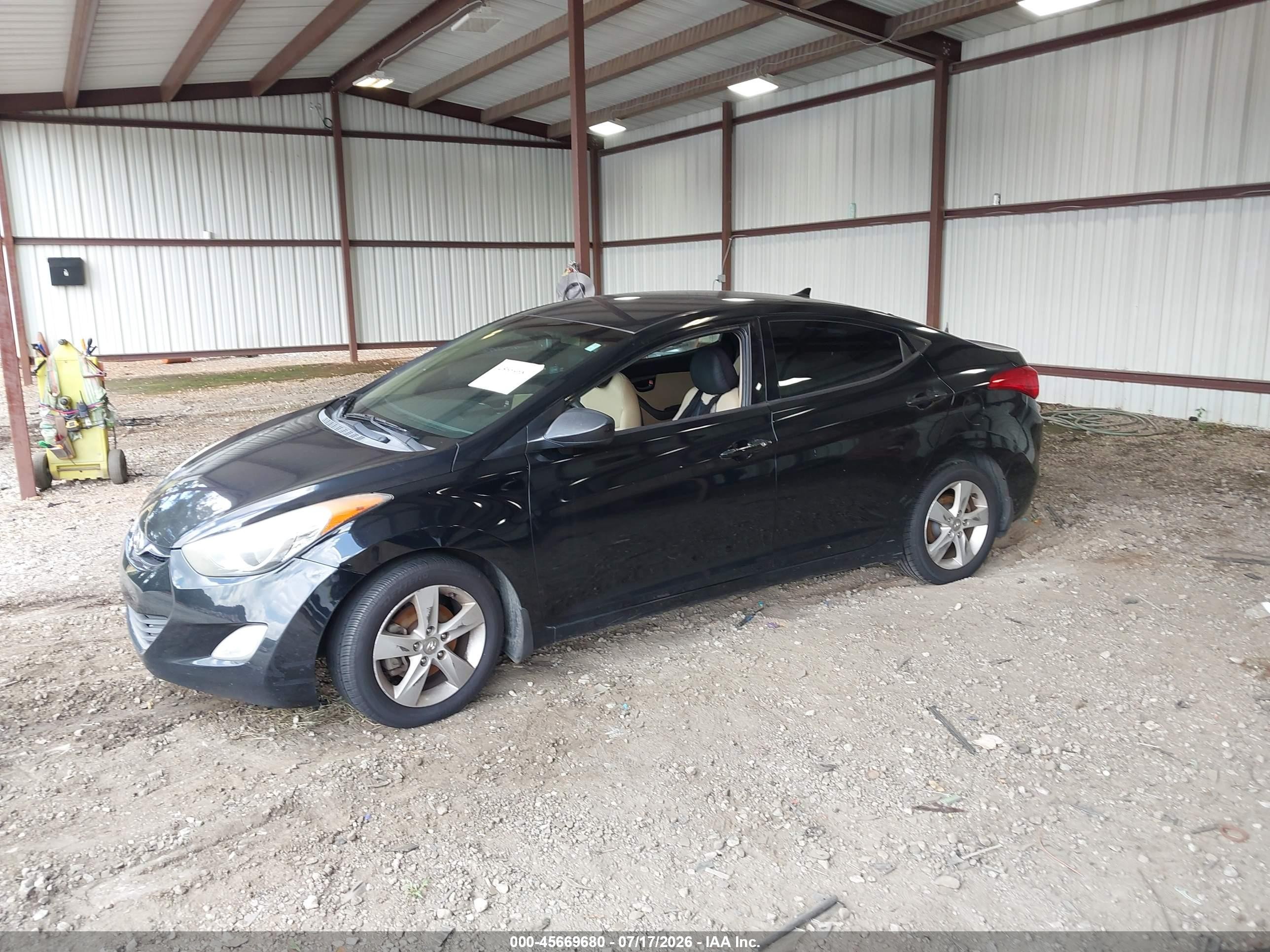 2013 Hyundai Elantra Gls Black vin: 5NPDH4AE4DH398298