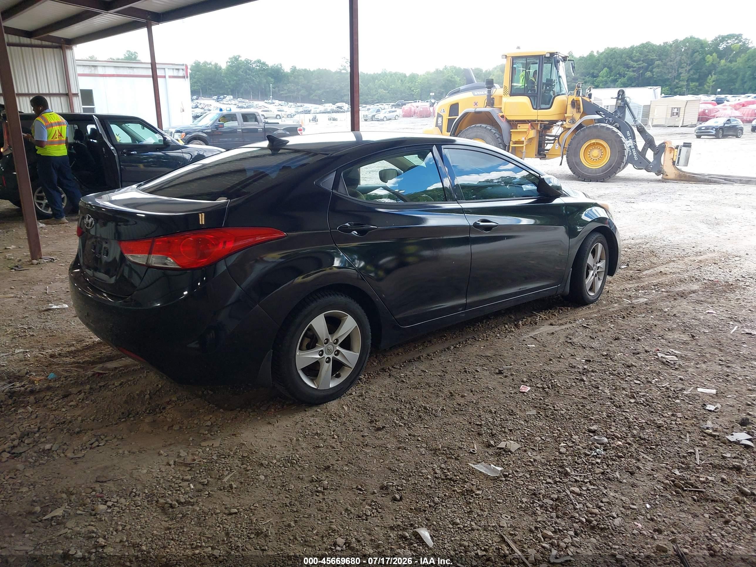 2013 Hyundai Elantra Gls Black vin: 5NPDH4AE4DH398298