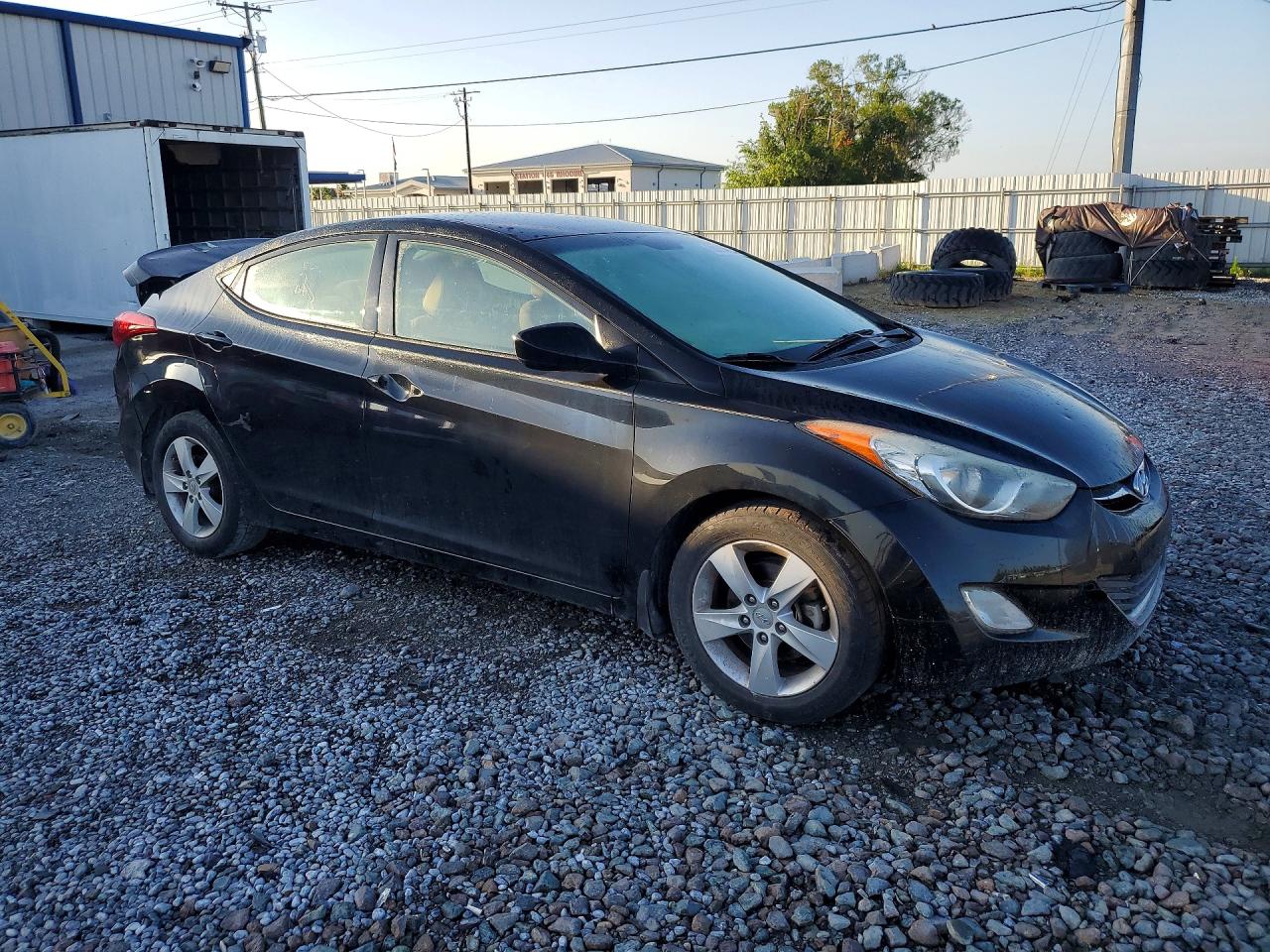 2013 Hyundai Elantra Gls Black vin: 5NPDH4AE4DH398558
