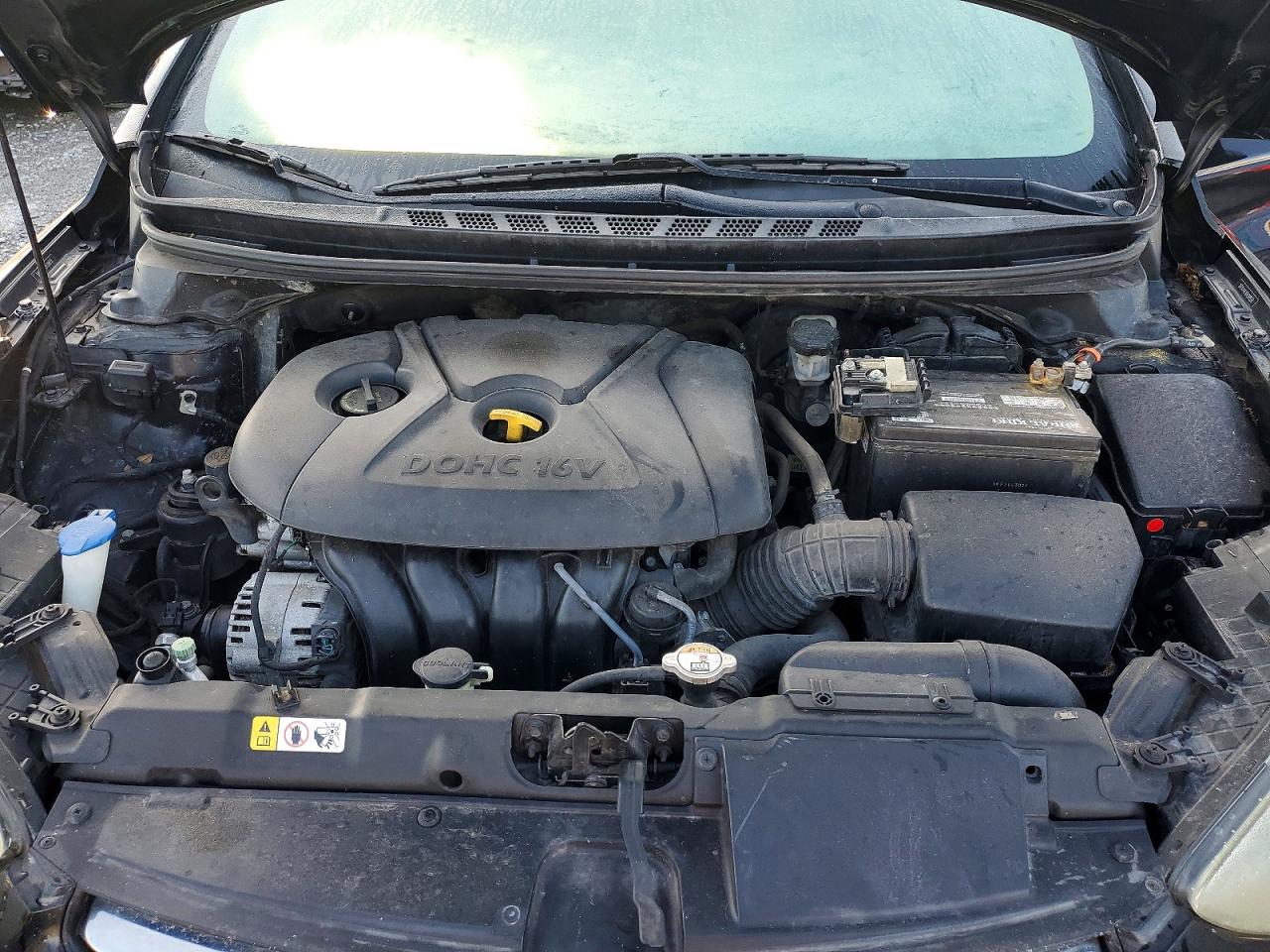 2013 Hyundai Elantra Gls Black vin: 5NPDH4AE4DH398558