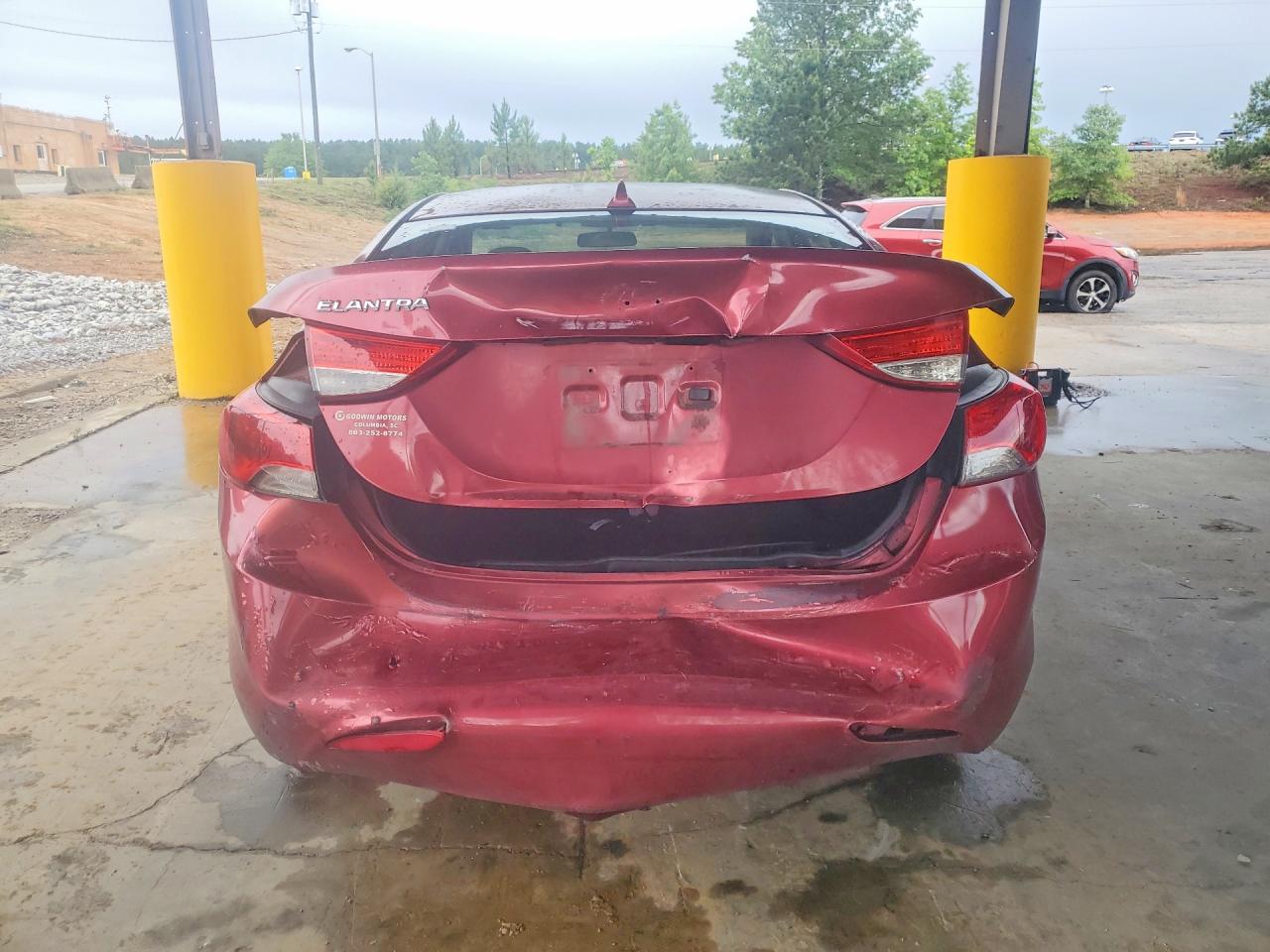 2013 Hyundai Elantra 4d Burgundy vin: 5NPDH4AE4DH403127