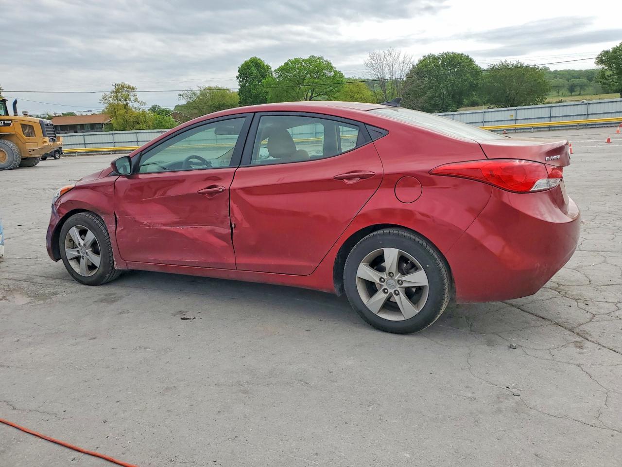 2013 Hyundai Elantra Gls Red vin: 5NPDH4AE4DH407226