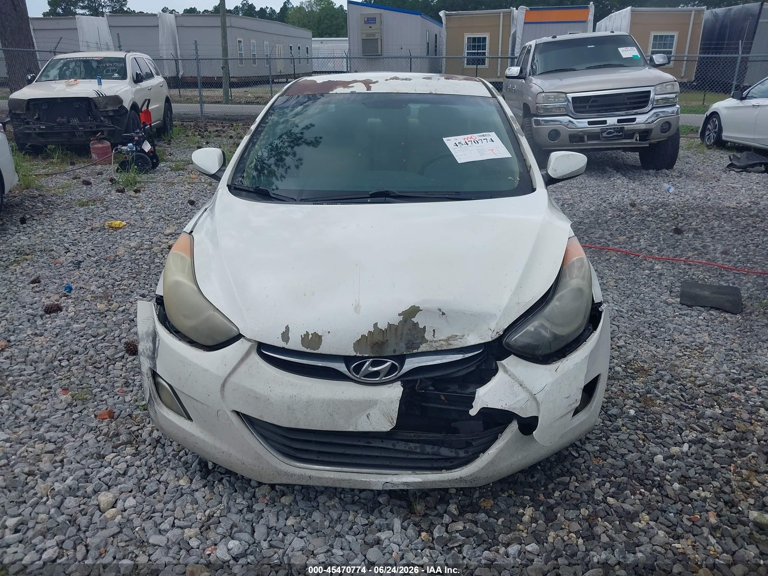 2013 Hyundai Elantra Gls White vin: 5NPDH4AE4DH409414