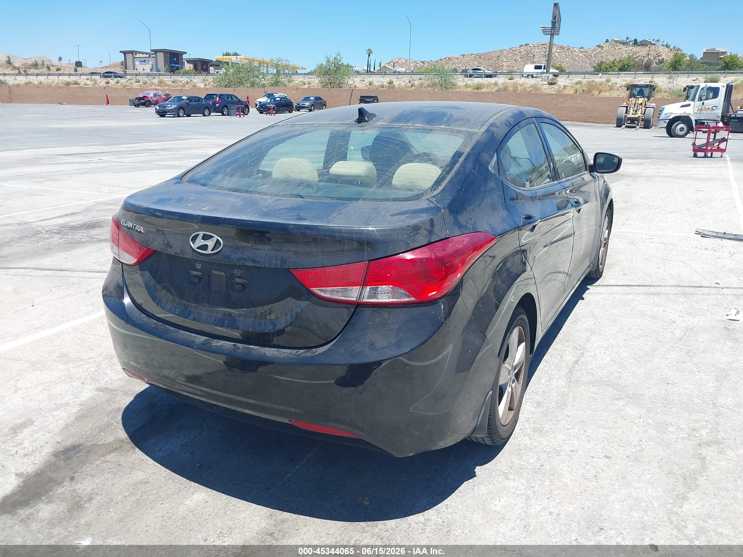 2013 Hyundai Elantra Gls Black vin: 5NPDH4AE4DH412846