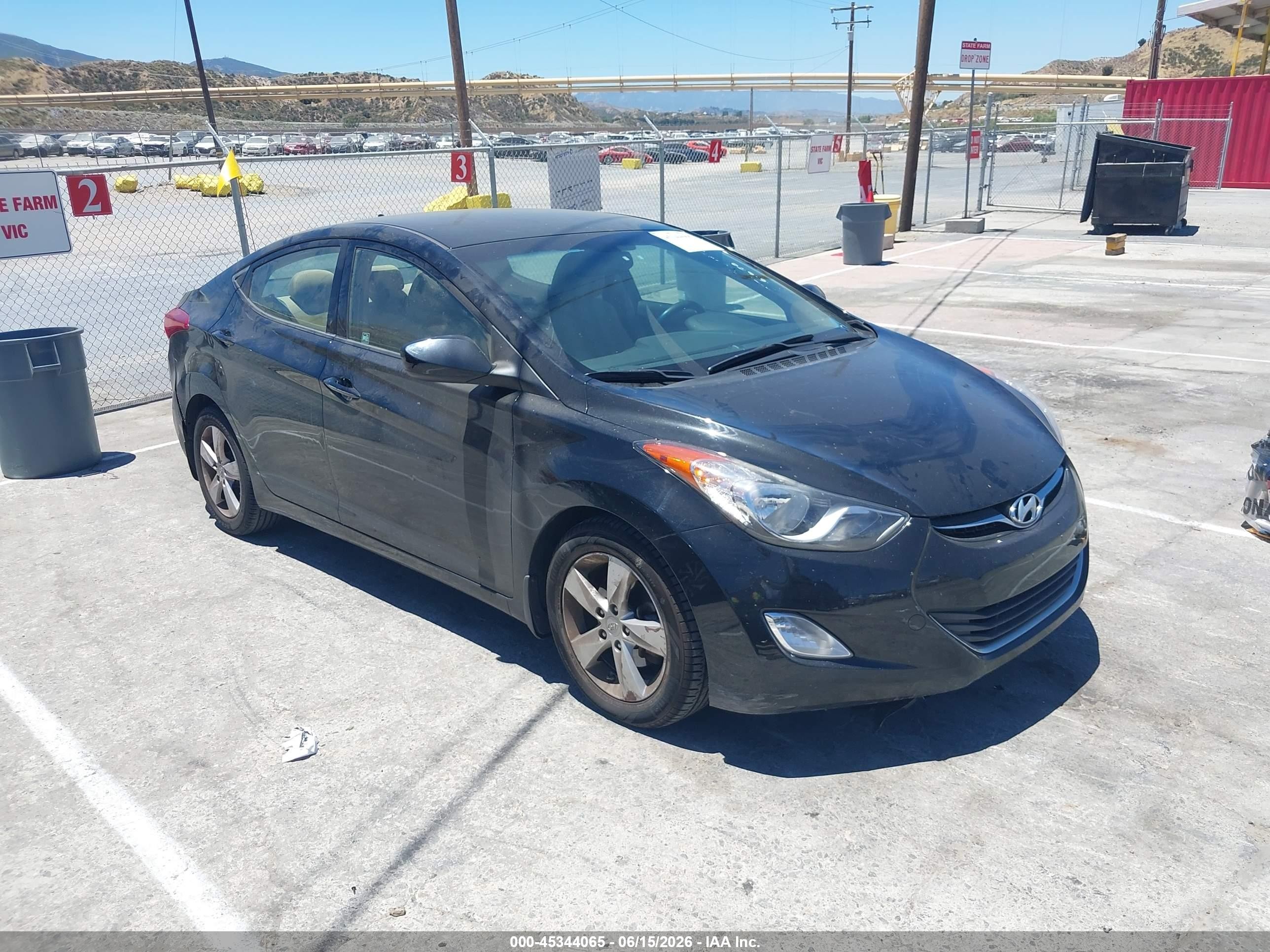 2013 Hyundai Elantra Gls Black vin: 5NPDH4AE4DH412846
