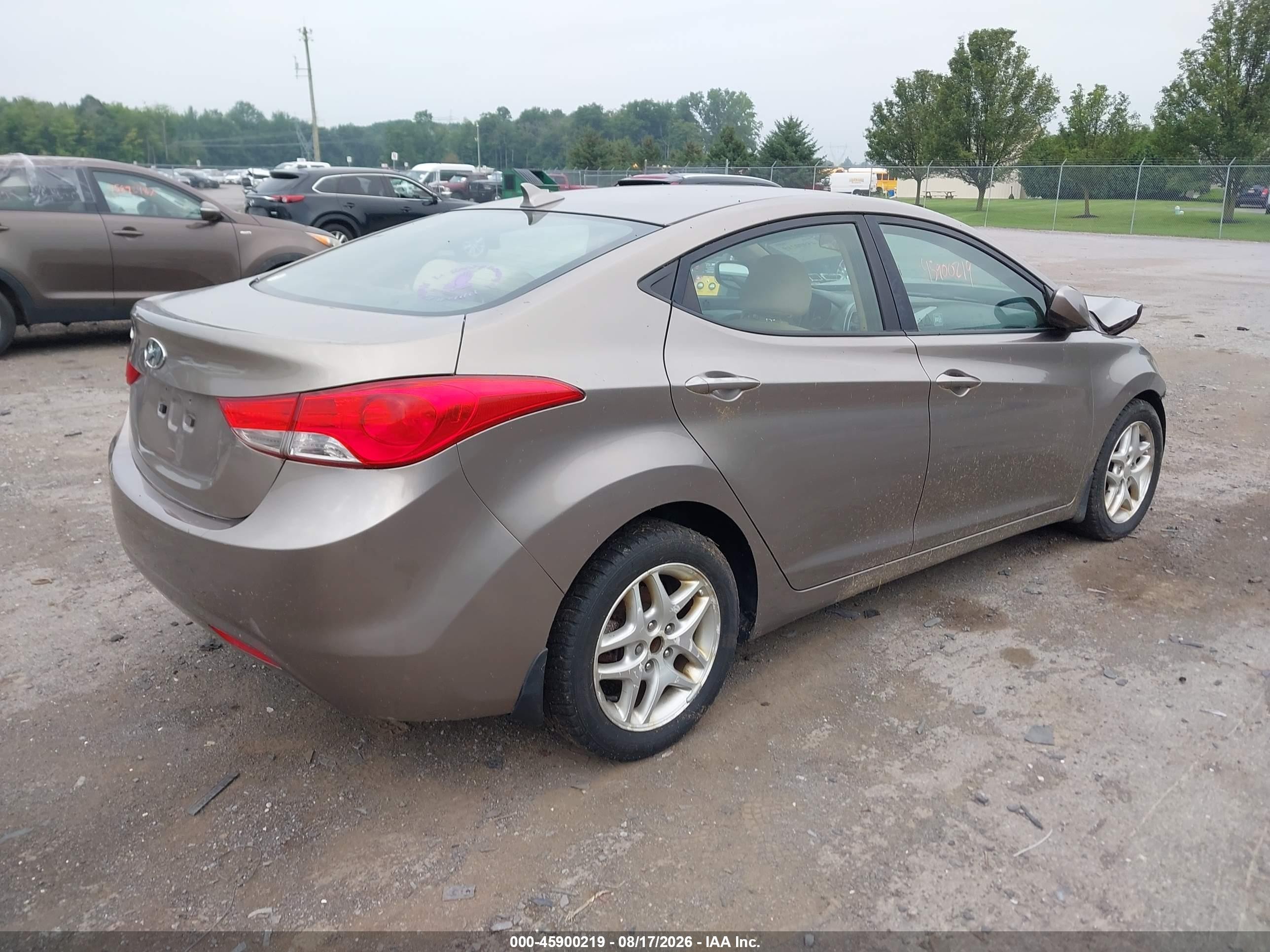 2013 Hyundai Elantra Gls Gray vin: 5NPDH4AE4DH415486
