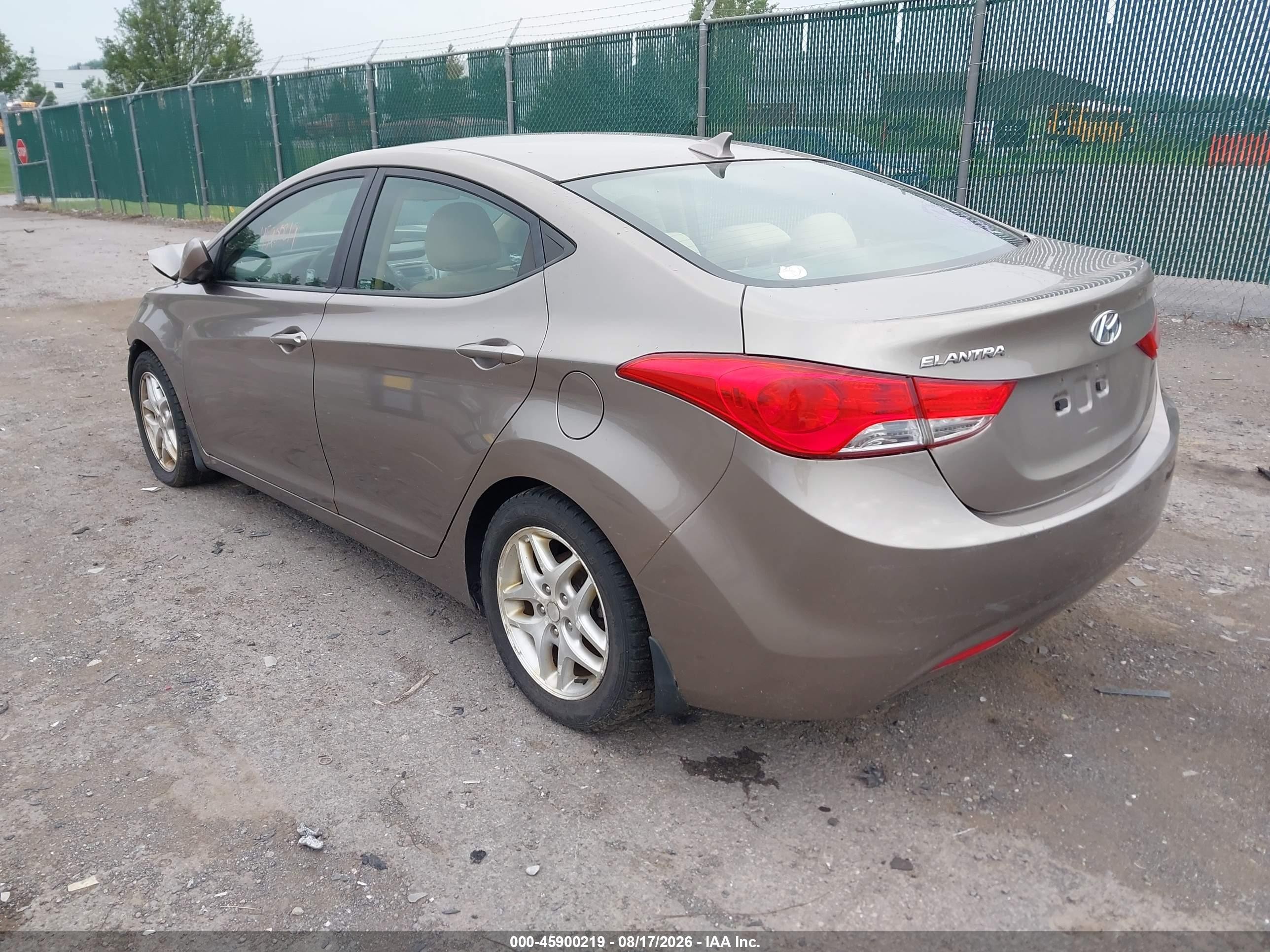 2013 Hyundai Elantra Gls Gray vin: 5NPDH4AE4DH415486
