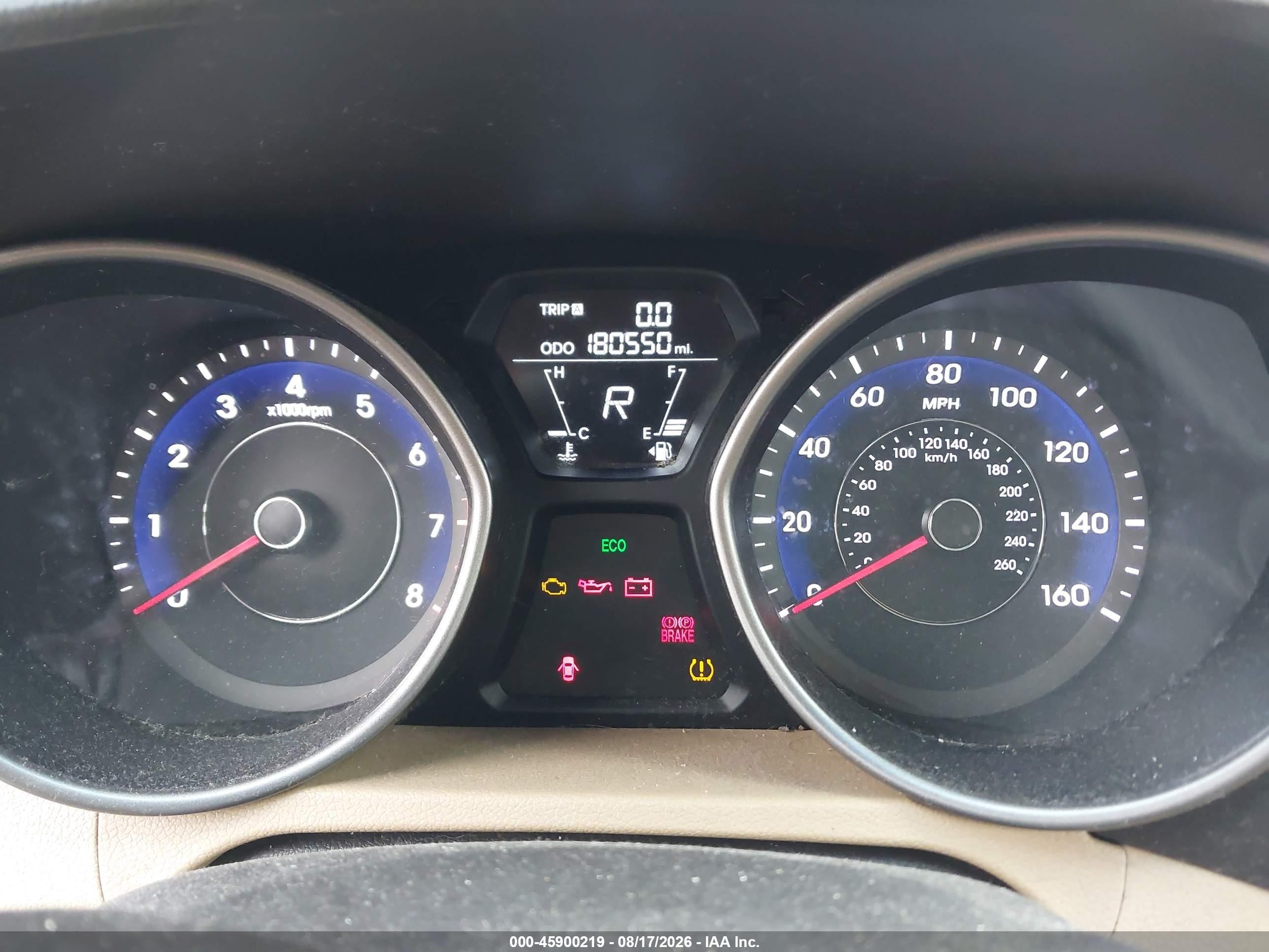 2013 Hyundai Elantra Gls Gray vin: 5NPDH4AE4DH415486