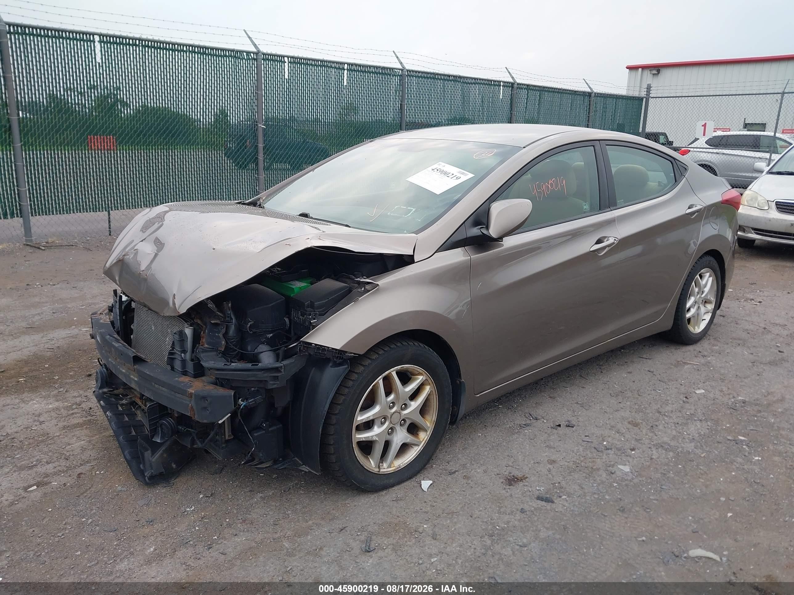 2013 Hyundai Elantra Gls Gray vin: 5NPDH4AE4DH415486