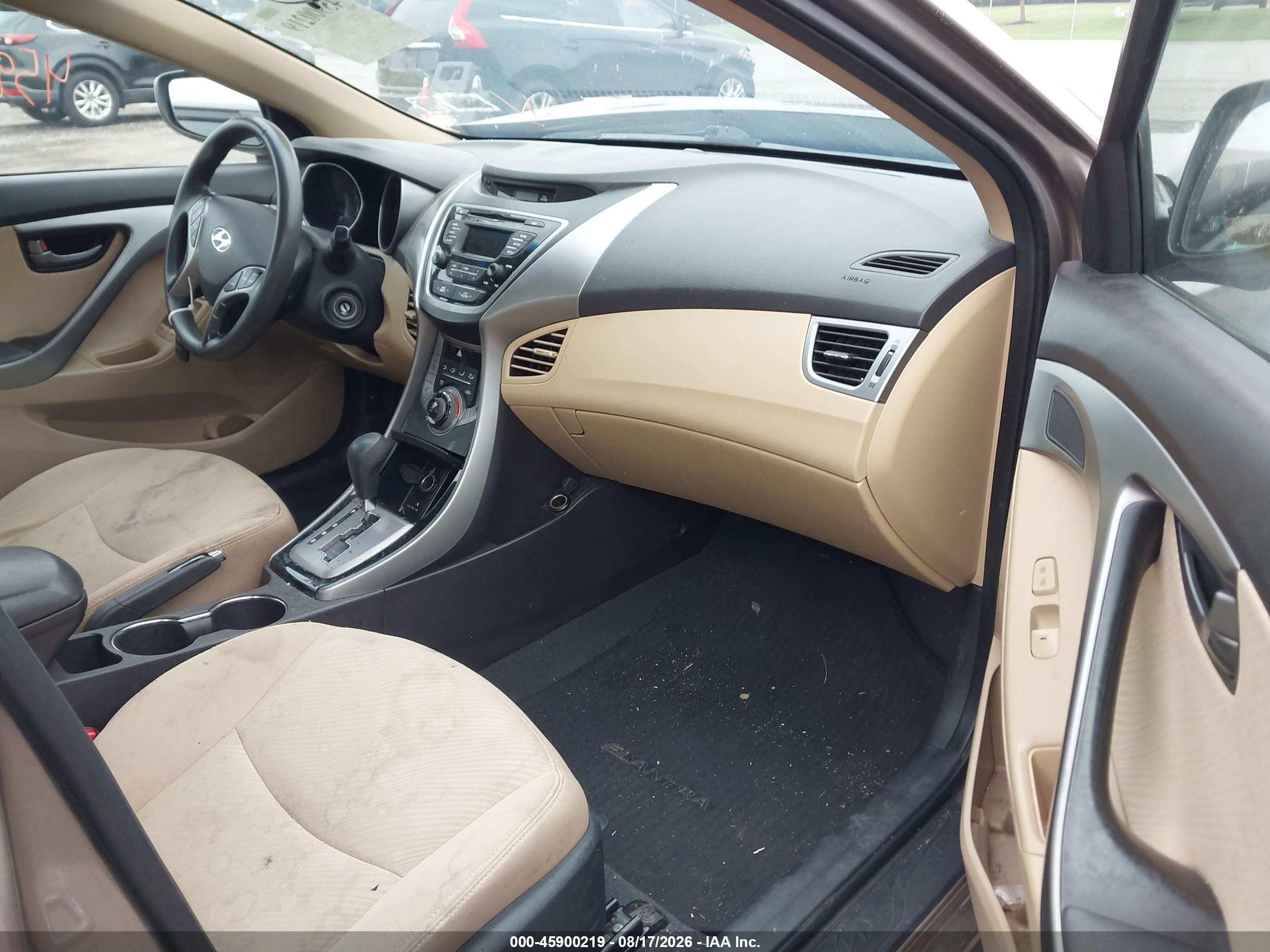 2013 Hyundai Elantra Gls Gray vin: 5NPDH4AE4DH415486