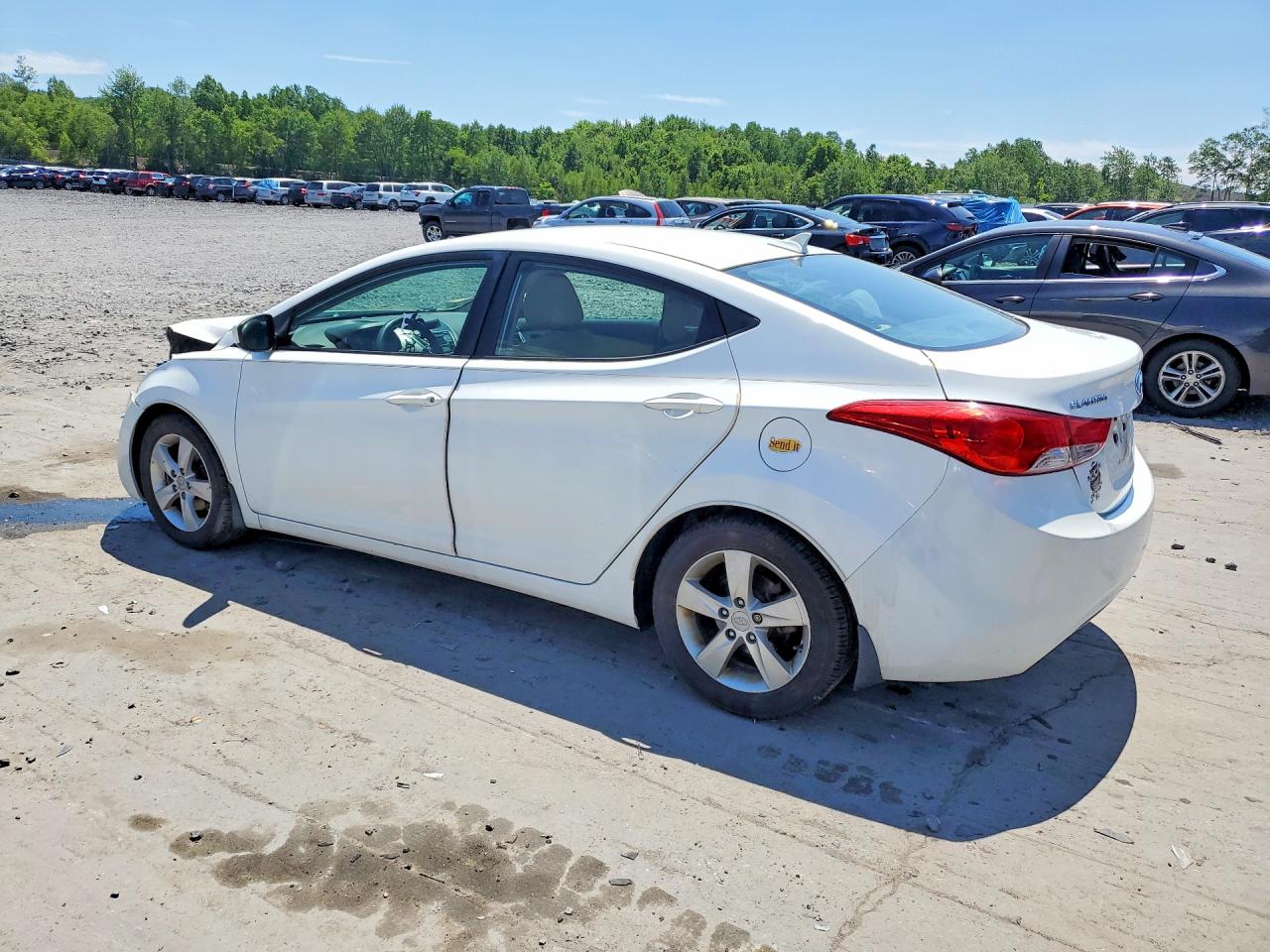 2013 Hyundai Elantra Gls Белый vin: 5NPDH4AE4DH420686