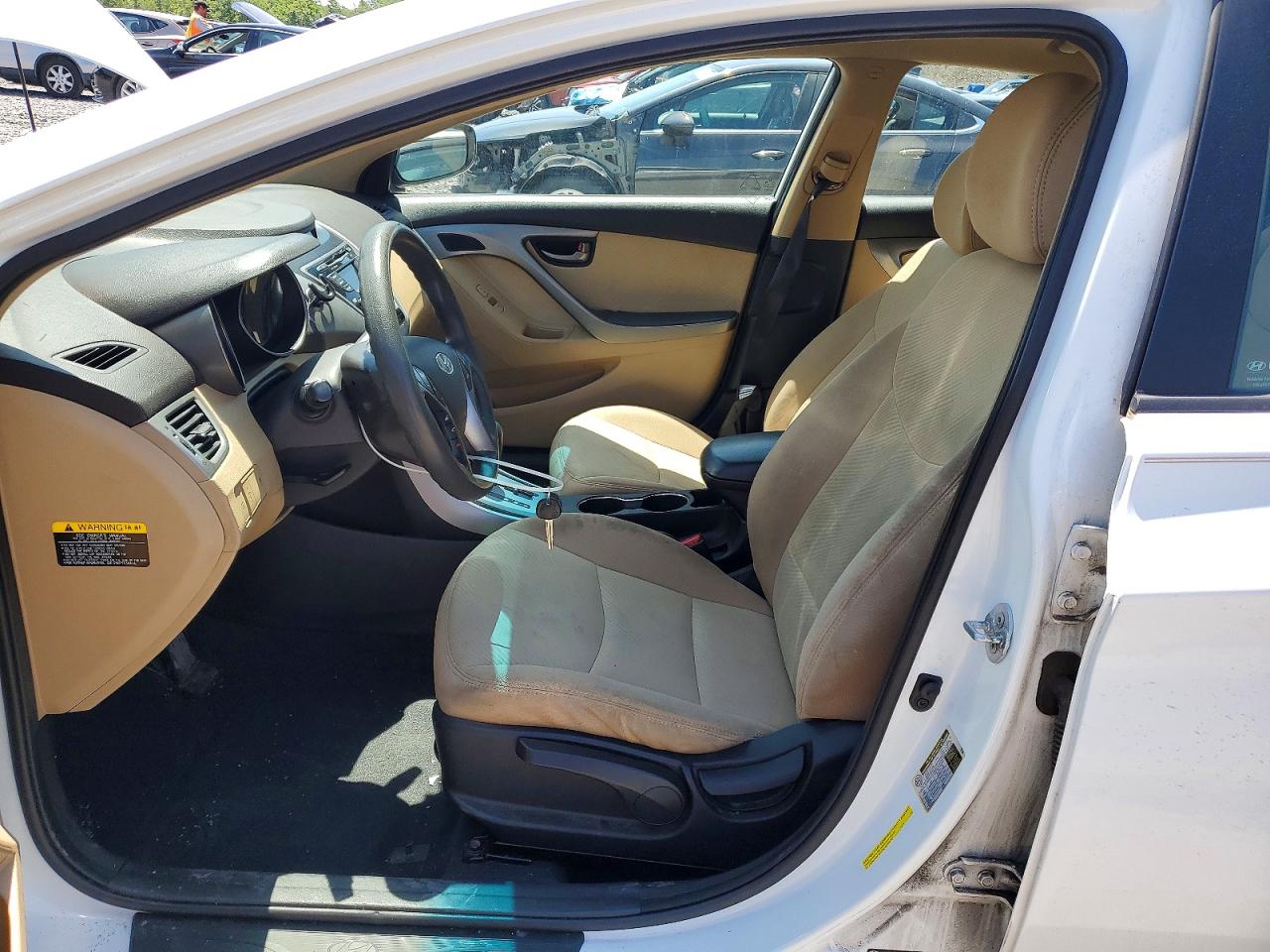 2013 Hyundai Elantra Gls Белый vin: 5NPDH4AE4DH420686